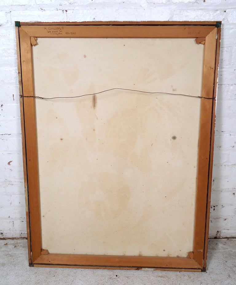 Vintage Modern Wall Painting For Sale at 1stDibs