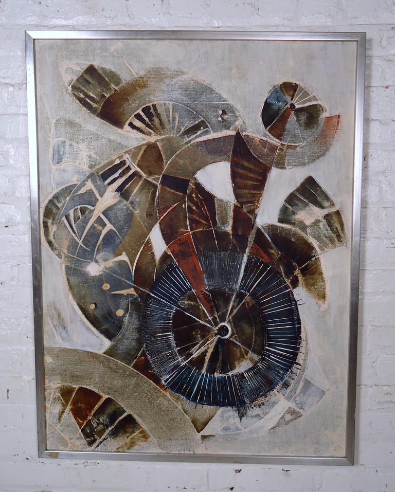 Vintage Modern Wall Painting For Sale at 1stDibs