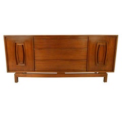 Vintage Modern Walnut Credenza or TV Console