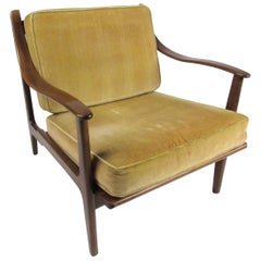 Vintage Modern Walnut Lounge Chair