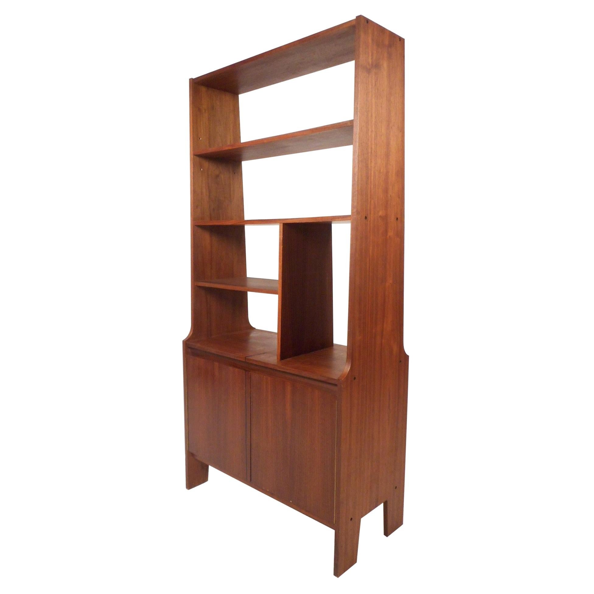 1970's Asymmetrical Chrome Room Divider/ Etagere at 1stDibs