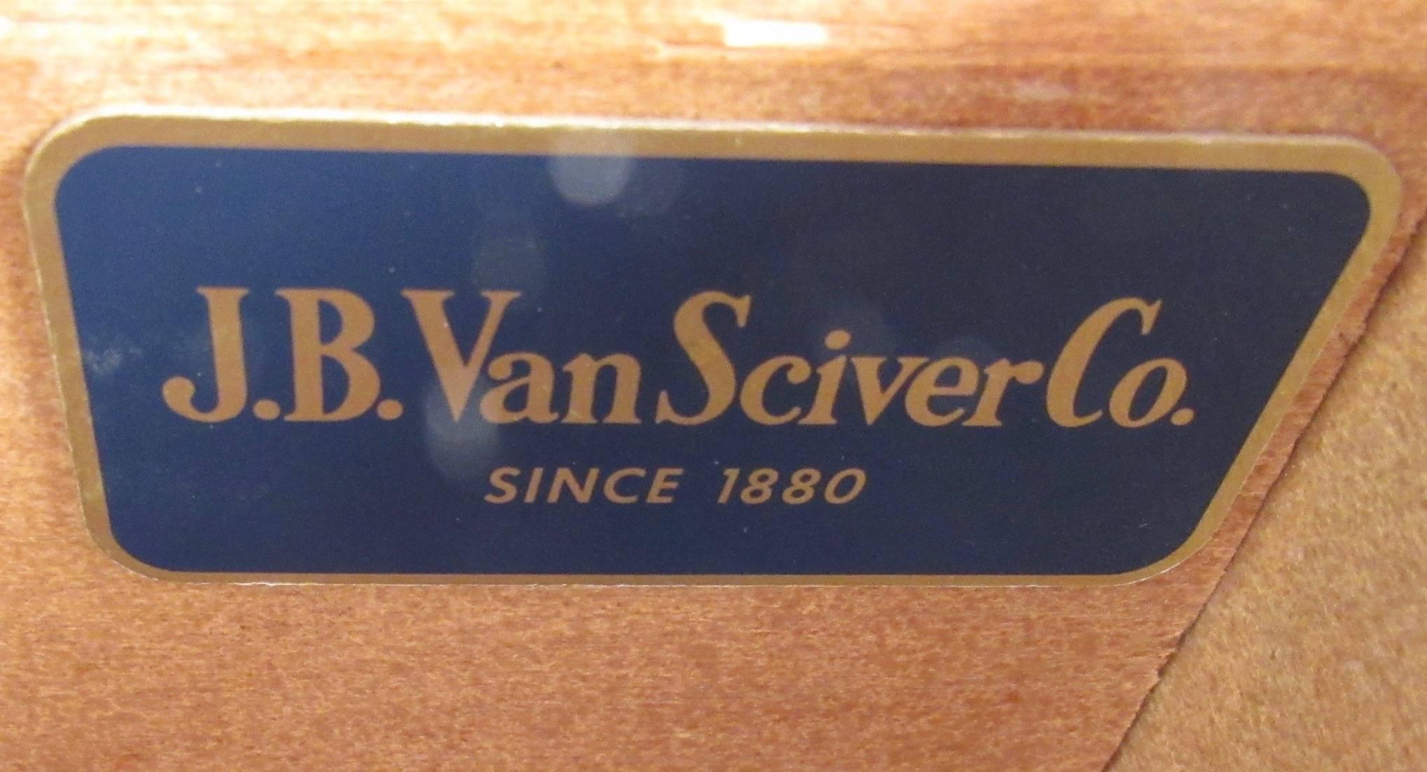 Vintage Modern Walnut Server by JB Van Sciver 2