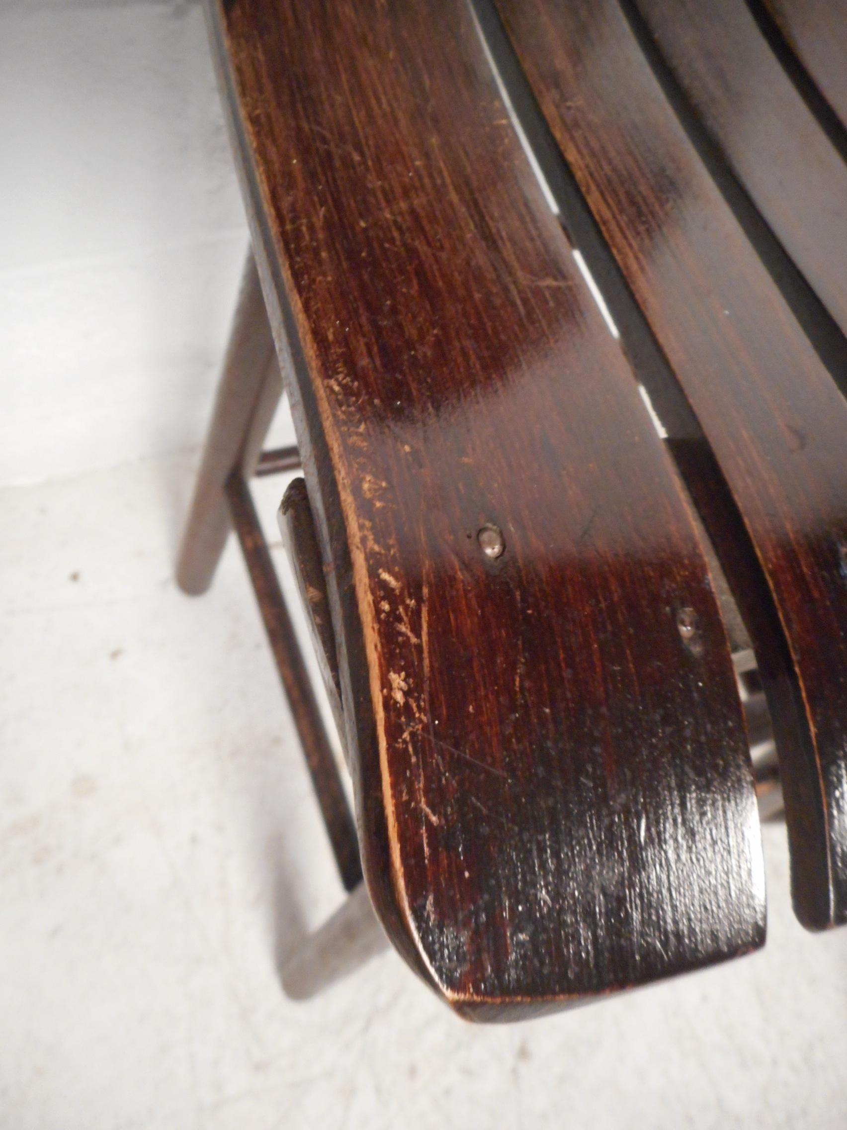 Taburetes de madera modernos vintage en venta 7