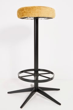 Vintage Modern Yellow Bar Stool, Germany, 1960s