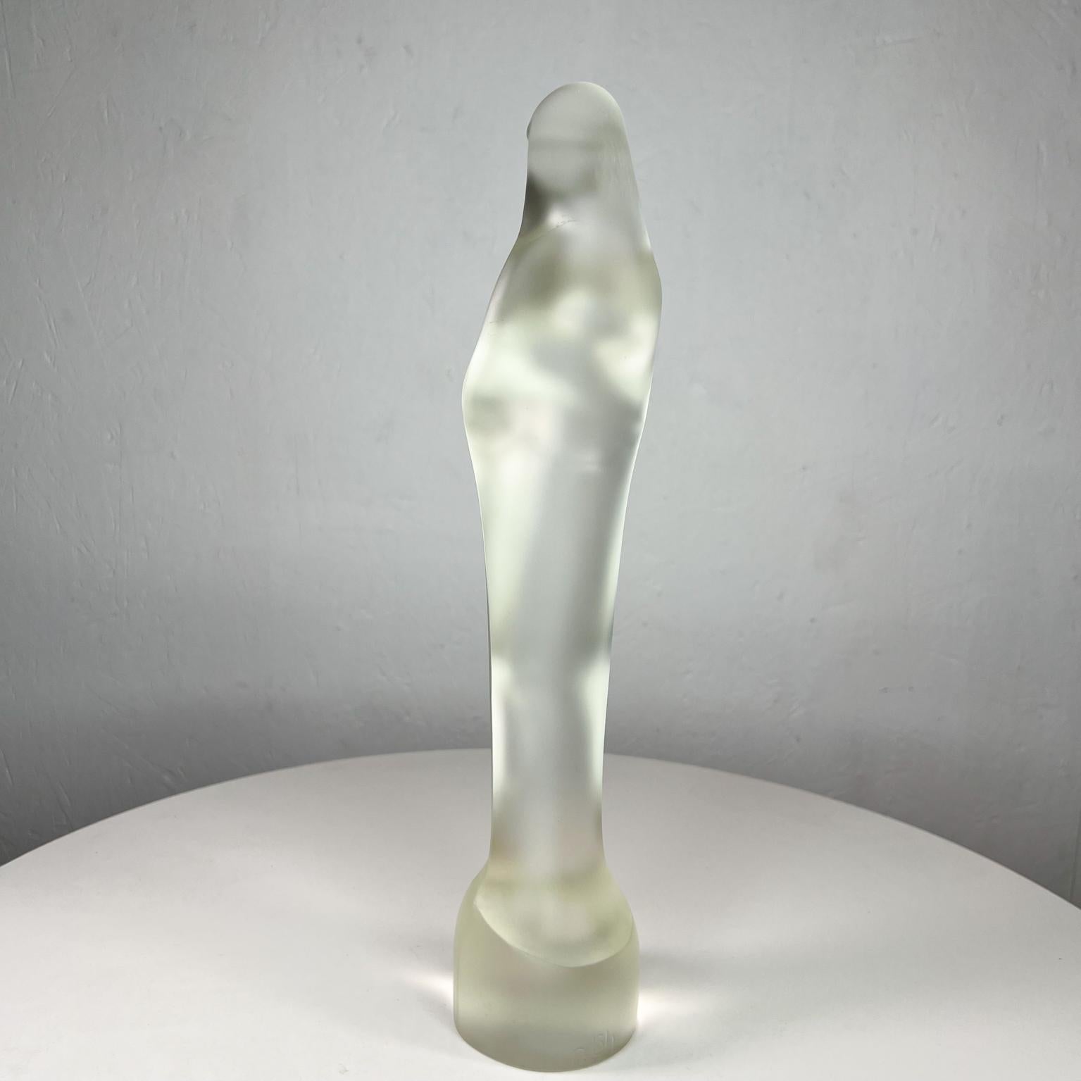 glass hand sculpture