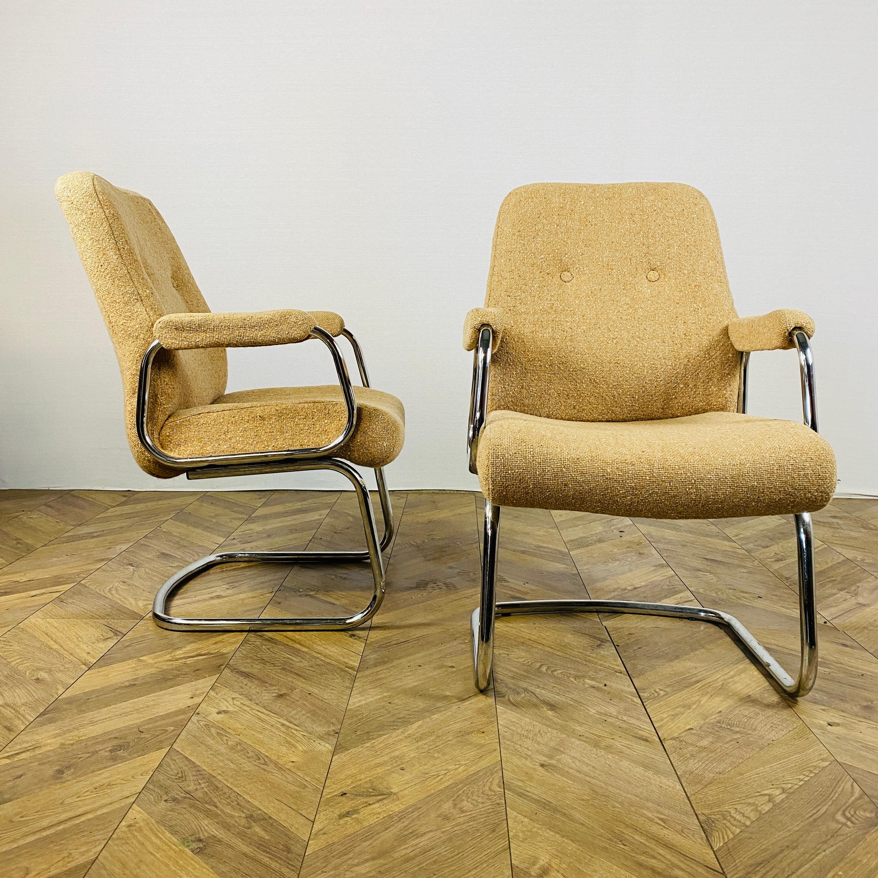 British Vintage Modernist Armchairs by Evertaut, Set of 2