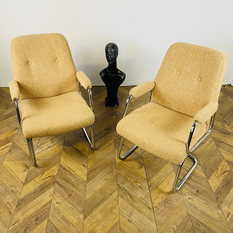 Vintage Modernist Armchairs by Evertaut, Set of 2 at 1stDibs