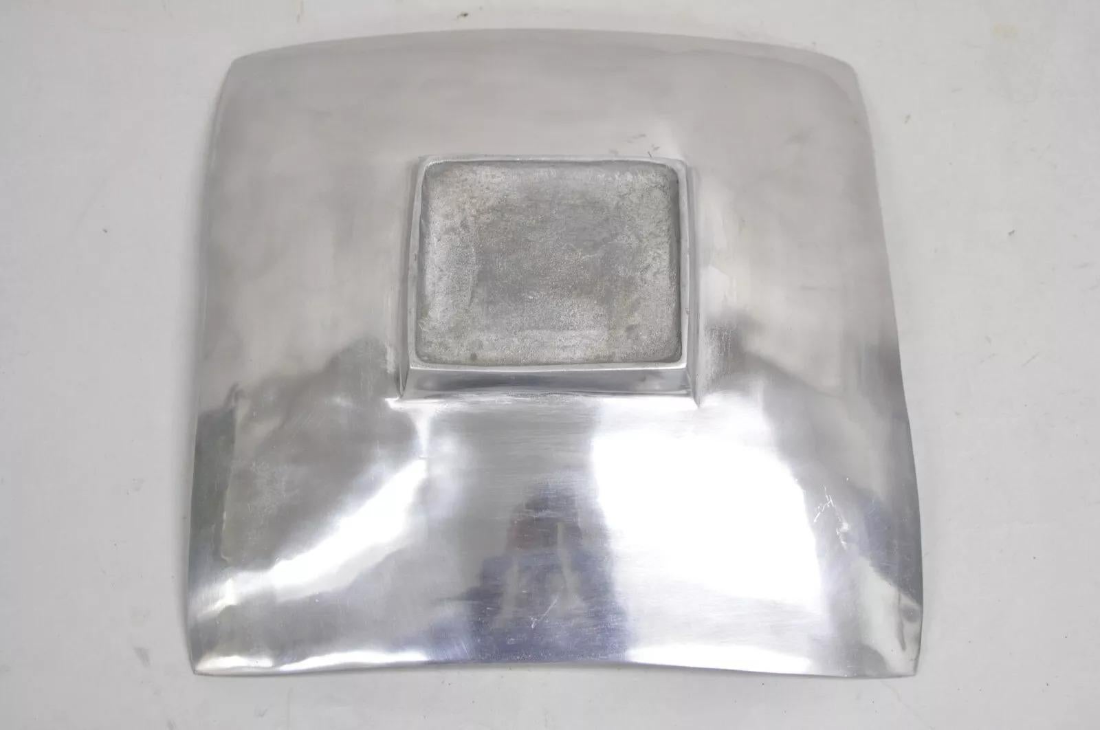 Vintage Modernist Cast Aluminum 12