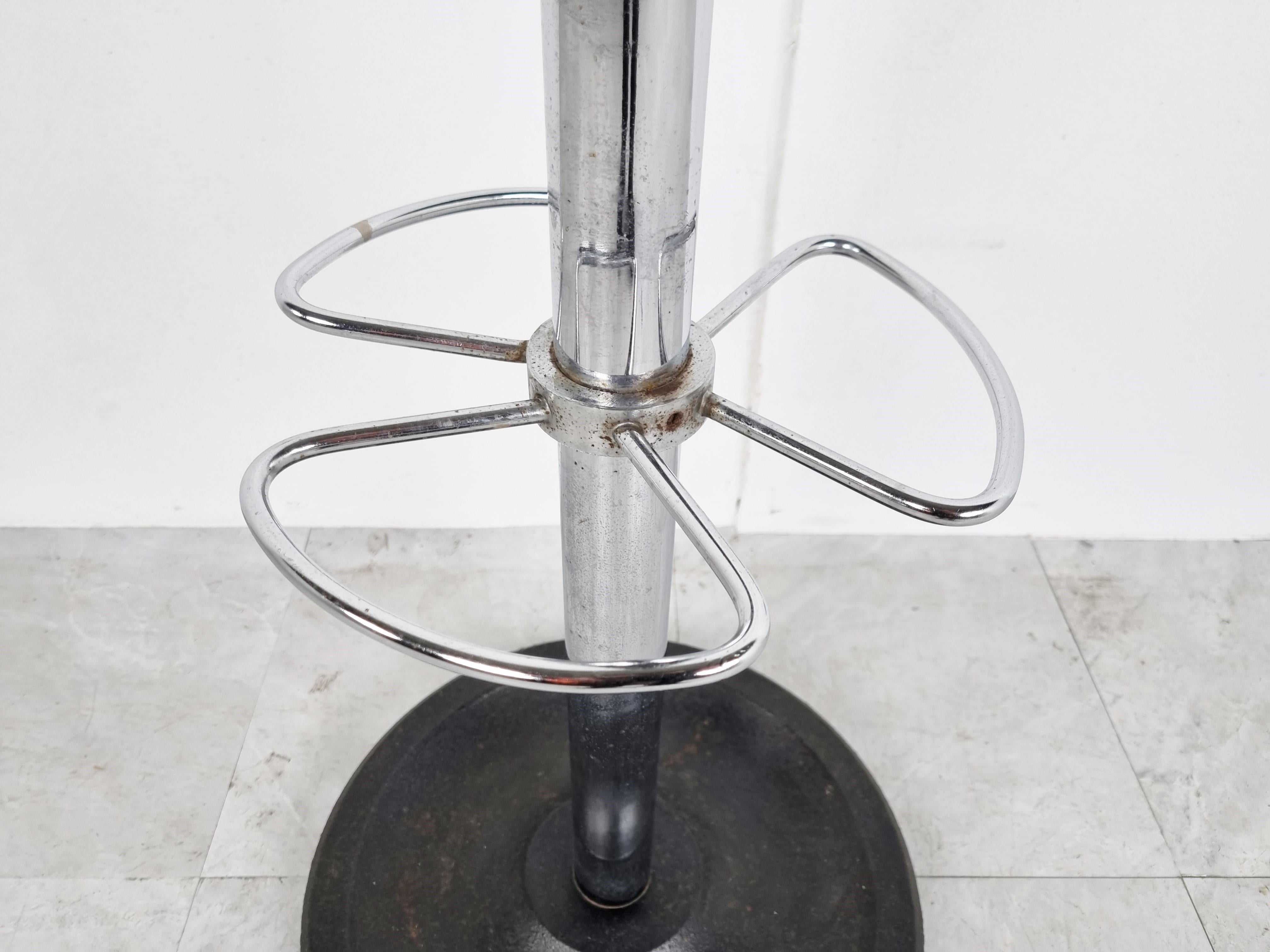 Mid-Century Modern Vintage Modernist Coat Stand by Jacques Adnet, 1950s For Sale