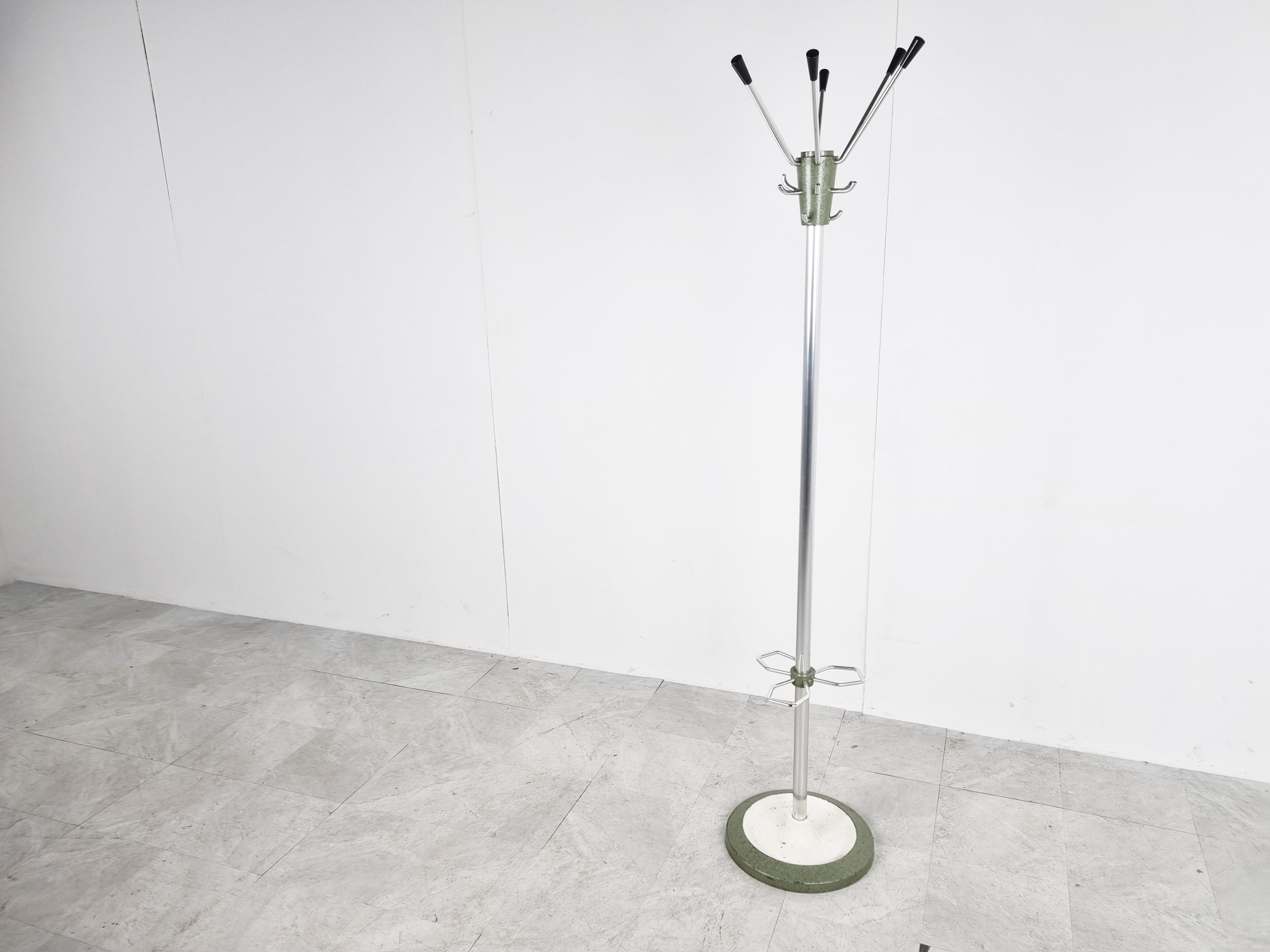 Mid-Century Modern Vintage Modernist Coat Stand by Jacques Adnet, 1950s For Sale