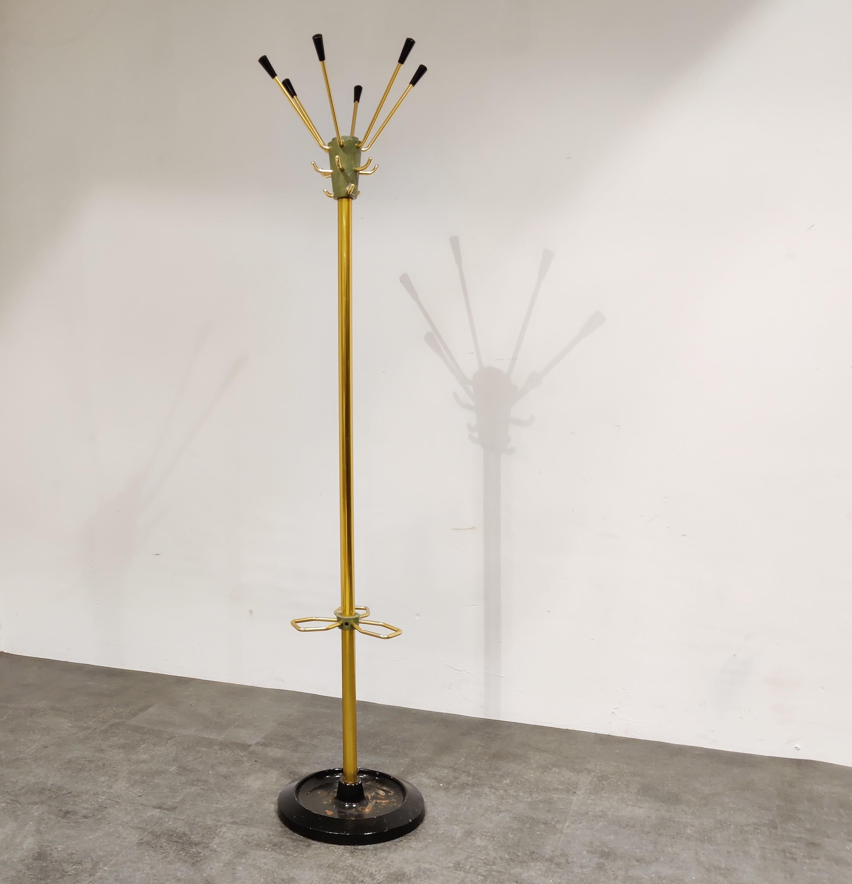 French Vintage Modernist Coat Stand by Jacques Adnet, 1950s