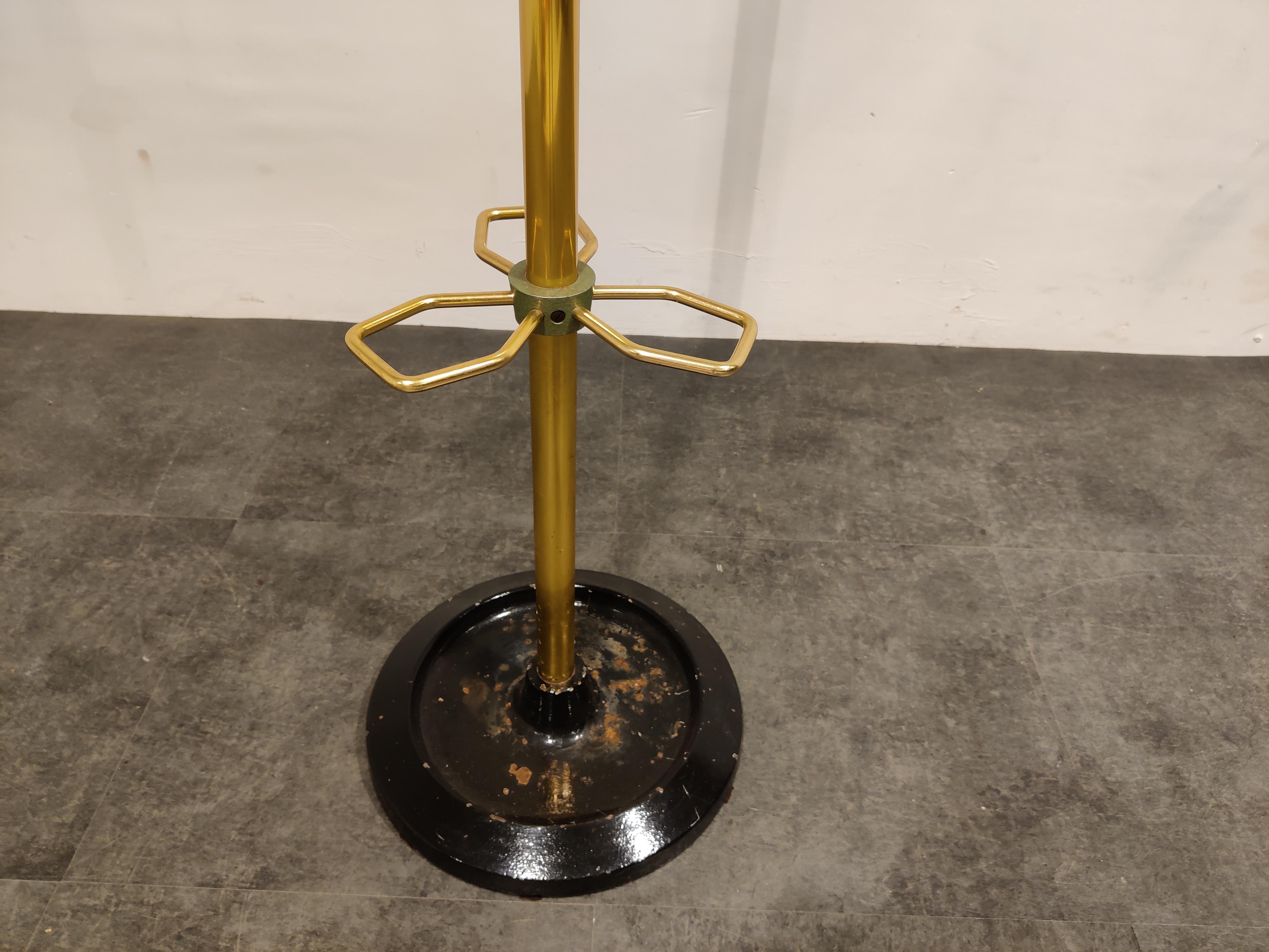 Vintage Modernist Coat Stand by Jacques Adnet, 1950s In Good Condition In HEVERLEE, BE