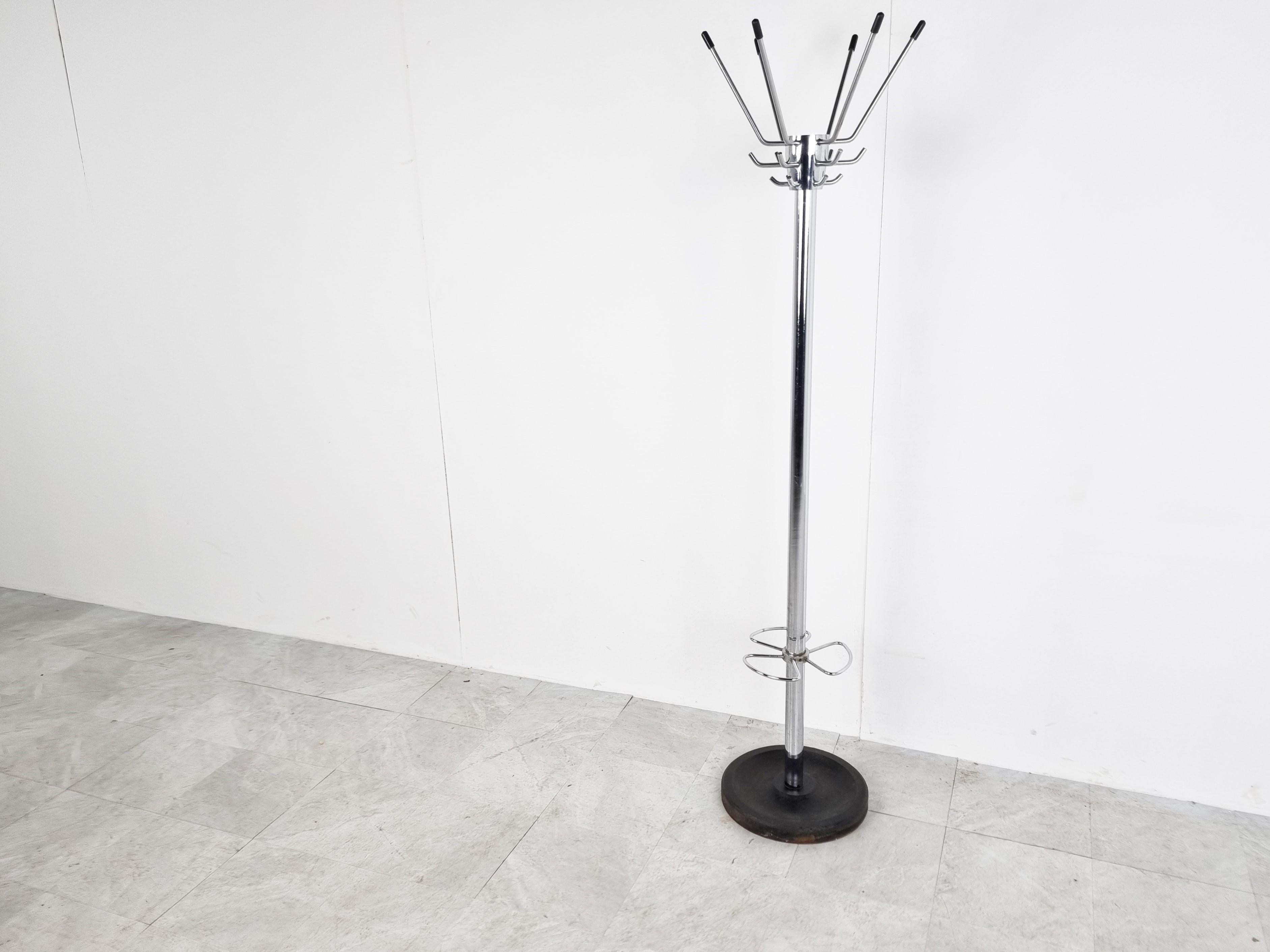 Vintage Modernist Coat Stand by Jacques Adnet, 1950s For Sale 1