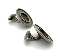 Vintage Modernist Cufflinks Silver Gilt