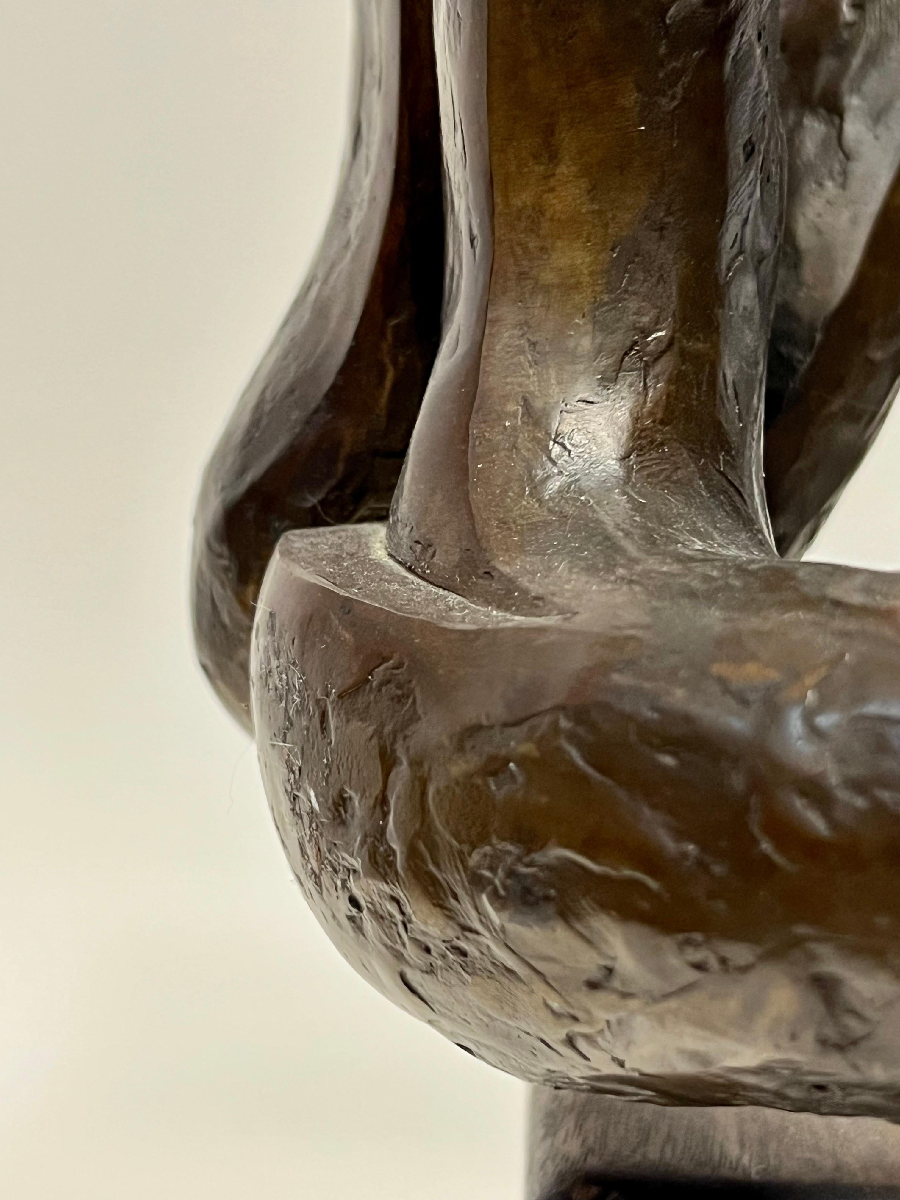 Sculpture - Figuratif en bronze moderniste vintage  en vente 1