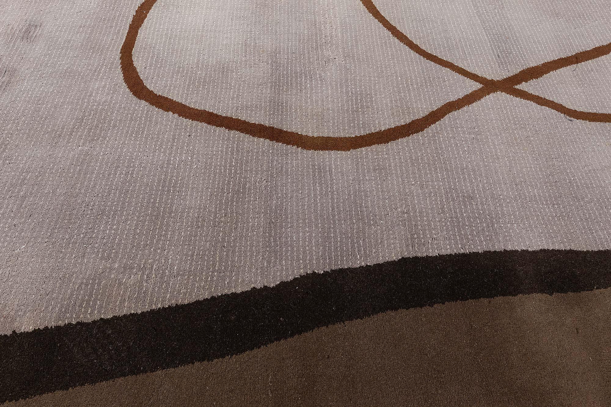 Vintage Modernist French Rug In Good Condition For Sale In New York, NY