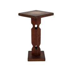 Antique Pedestal Table, Arts and Crafts Period, Dated '1776', Sculptural