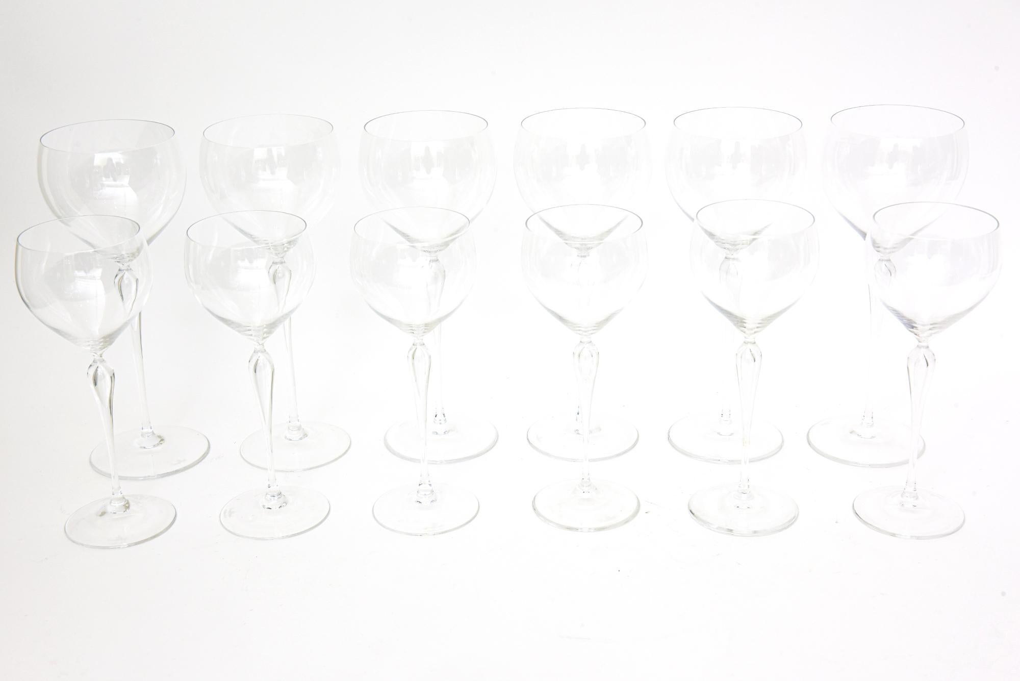 Allemand Ensemble de 24 verres de bar vintage Maitre Rosenthal Crystal Bourgogne, vins blancs en vente