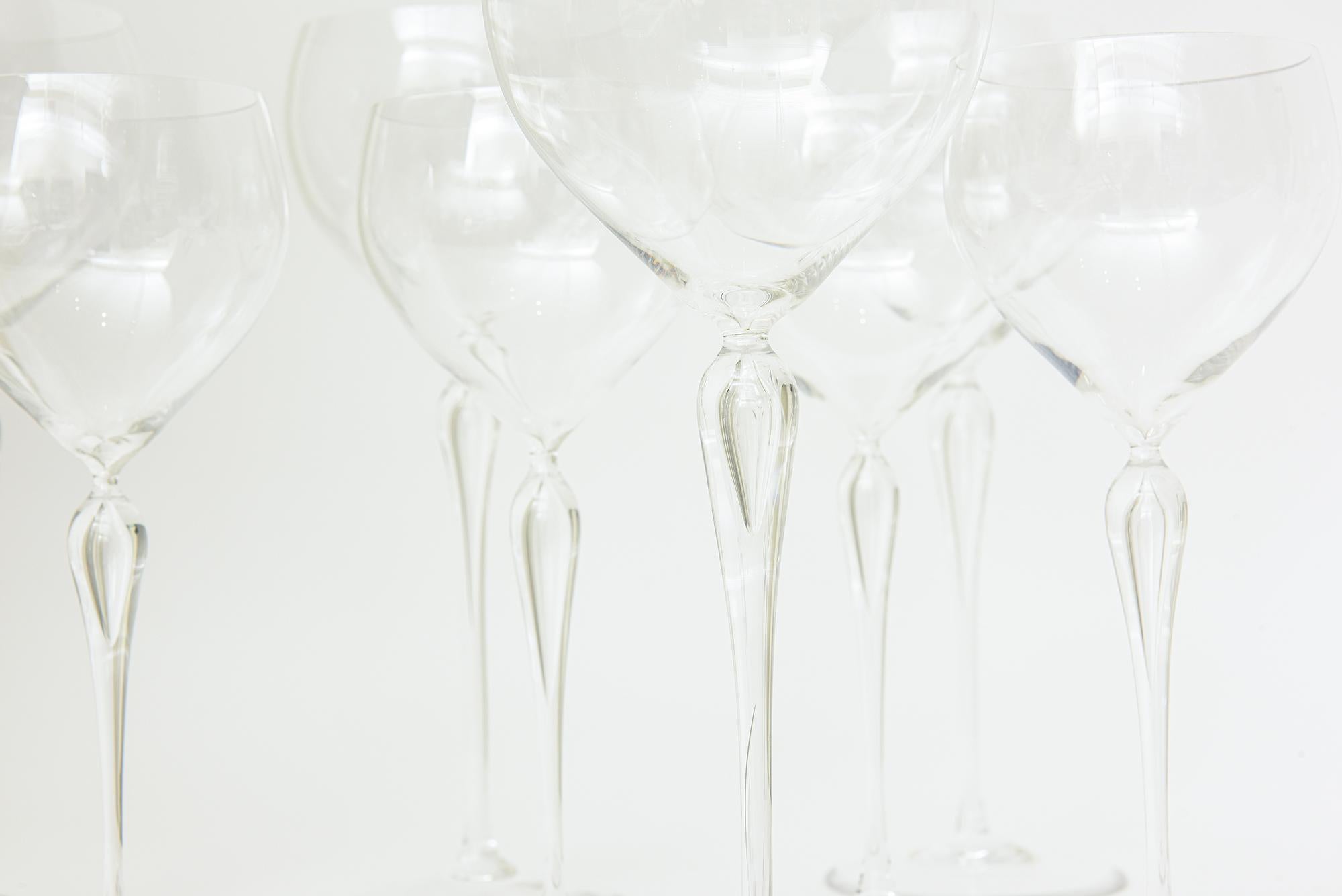 Cristal Ensemble de 24 verres de bar vintage Maitre Rosenthal Crystal Bourgogne, vins blancs en vente