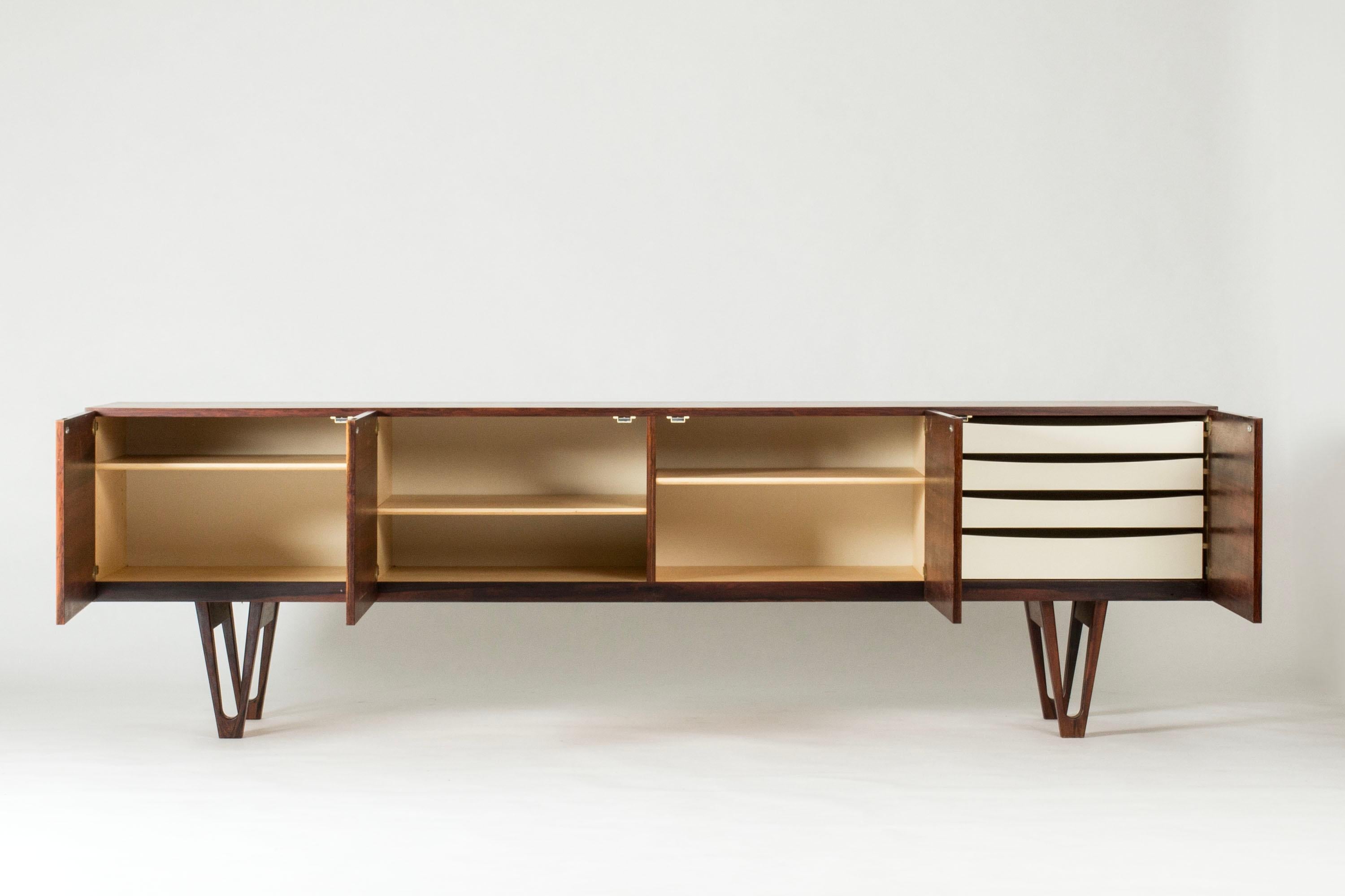 Vintage Modernist Sideboard by Ib Kofod Larsen, Sweden, 1960s In Good Condition For Sale In Stockholm, SE
