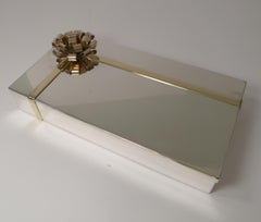 Vintage Modernist Silver and Gold-Plated Box by Egidio Broggi, Milan