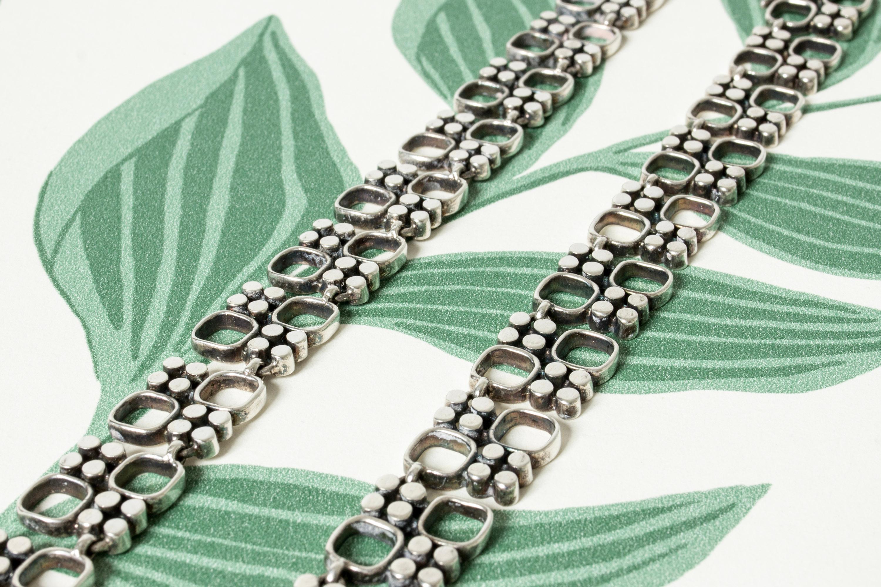 Modernistischer Silber Collier im Vintage-Stil von Jorma Laine, Finnland, 1970 1