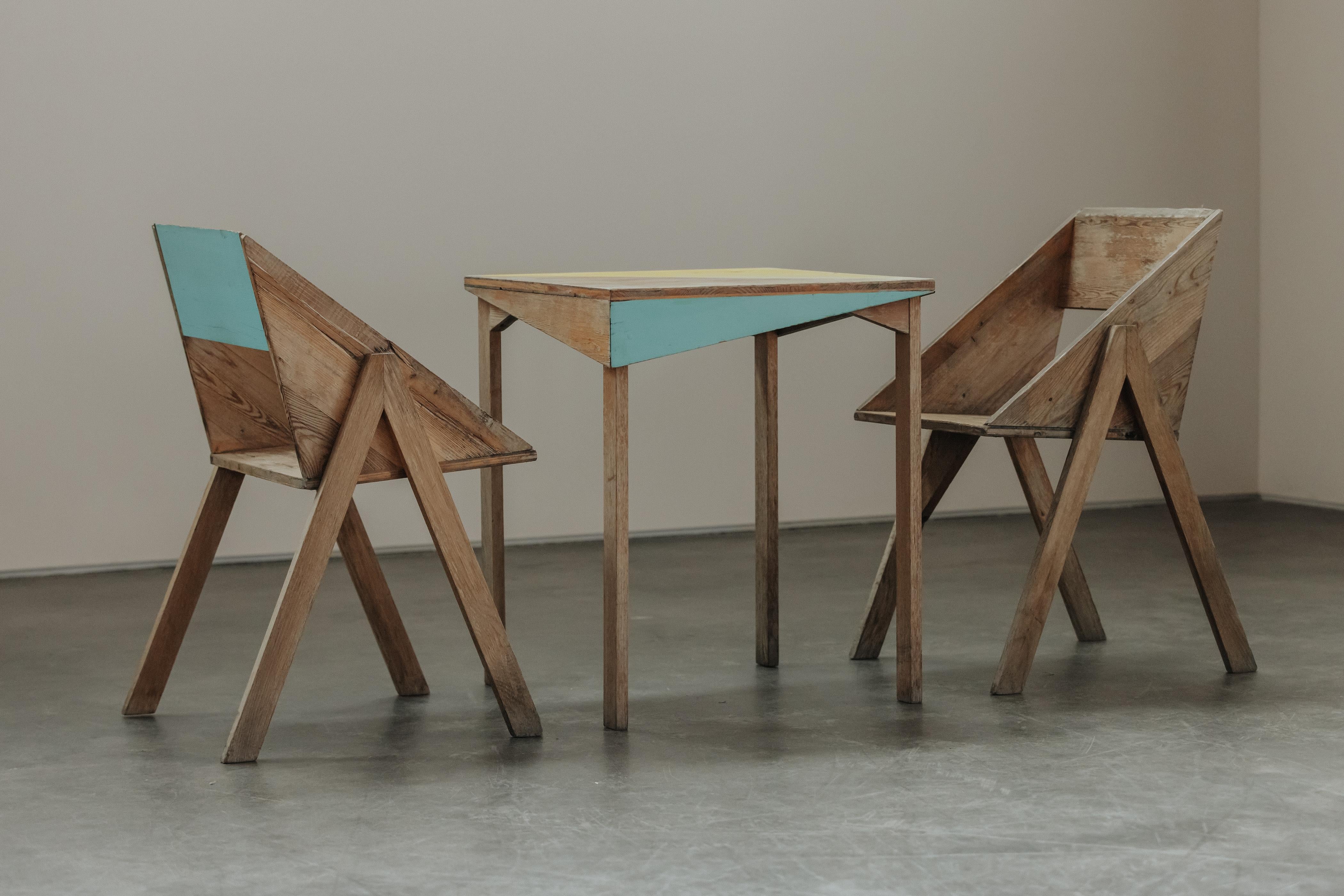 Européen Set de table moderniste vintage de France, Circa 1970 en vente