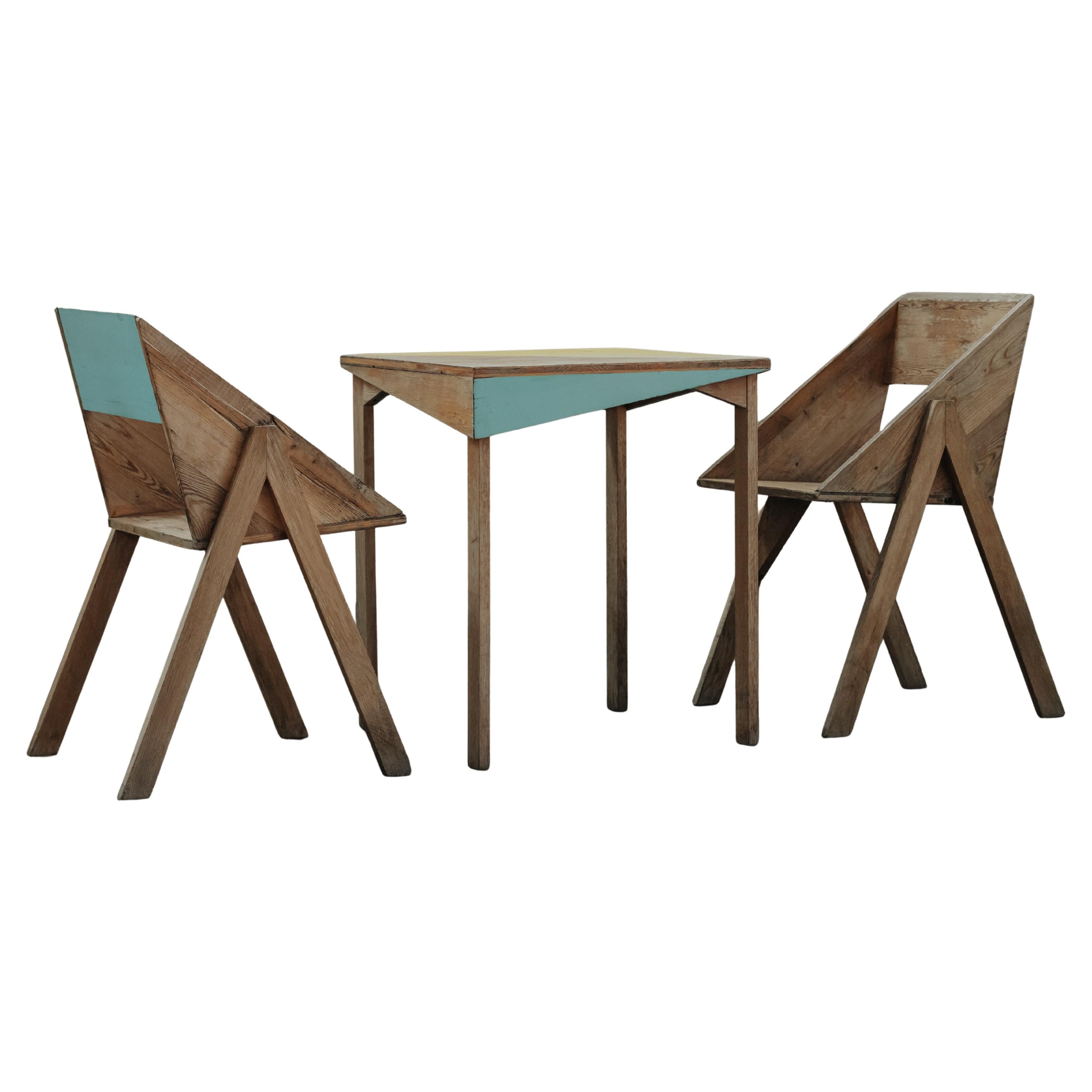 Set de table moderniste vintage de France, Circa 1970 en vente