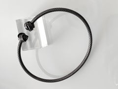Vintage-Armreif im modernistischen Stil aus strukturiertem Sterlingsilber mit Gittermuster und Knotenverzierung
