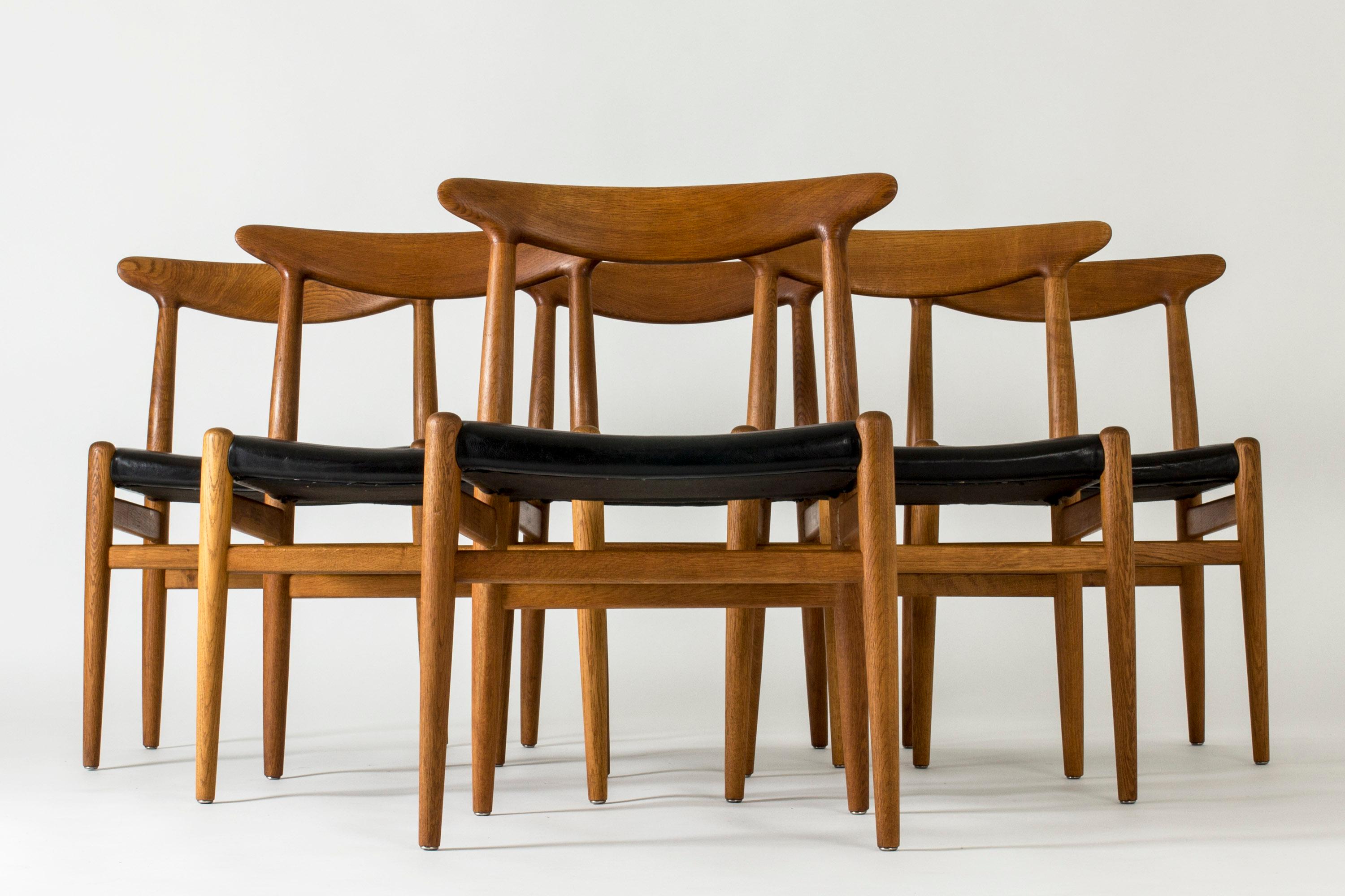 Scandinave moderne Chaises de salle à manger vintage moderniste 