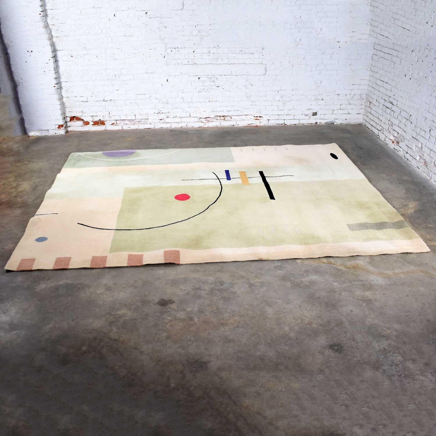 Vintage Modernist Wool Rug by Meinecke Collection Exclusively for Herman Miller 5