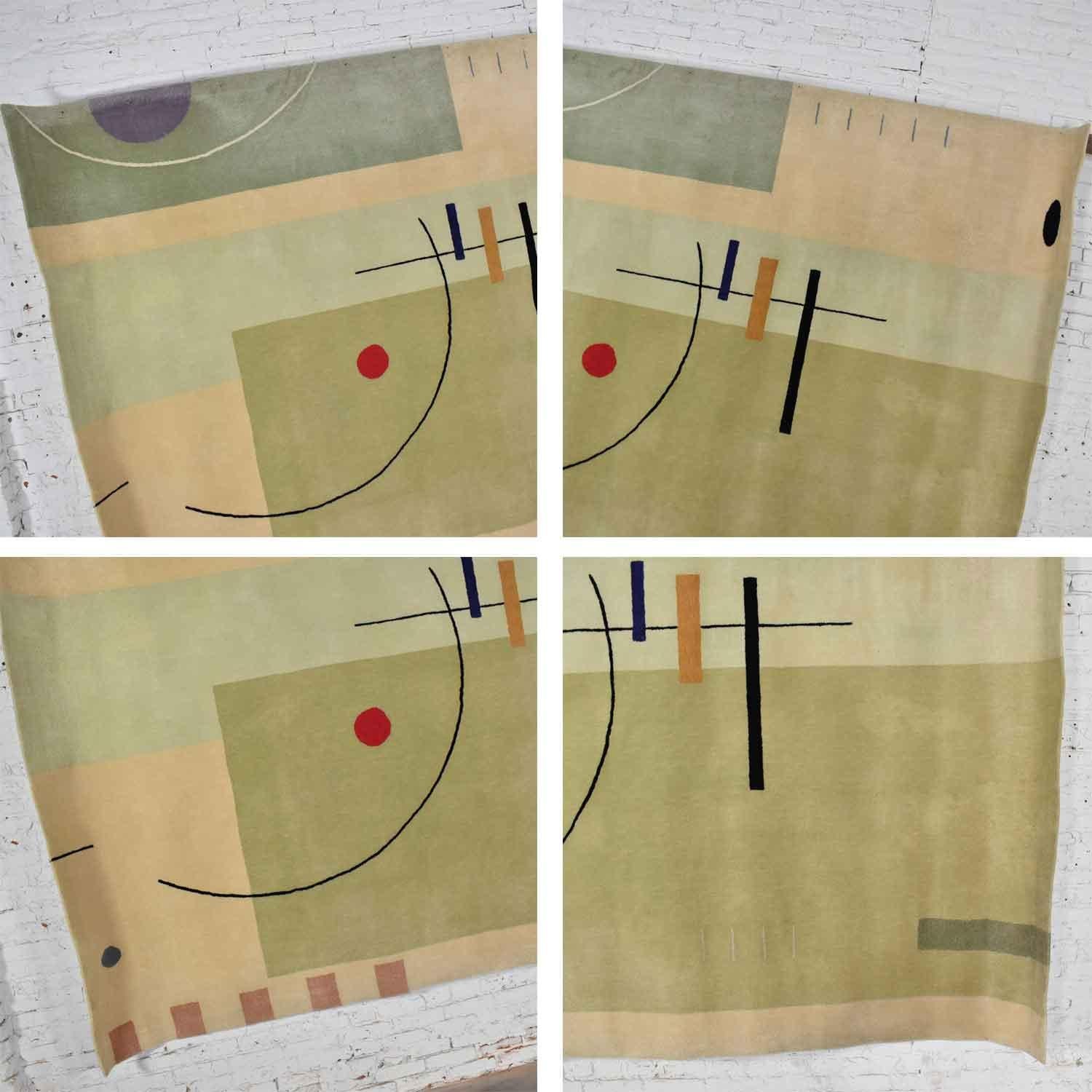 Vintage Modernist Wool Rug by Meinecke Collection Exclusively for Herman Miller 8