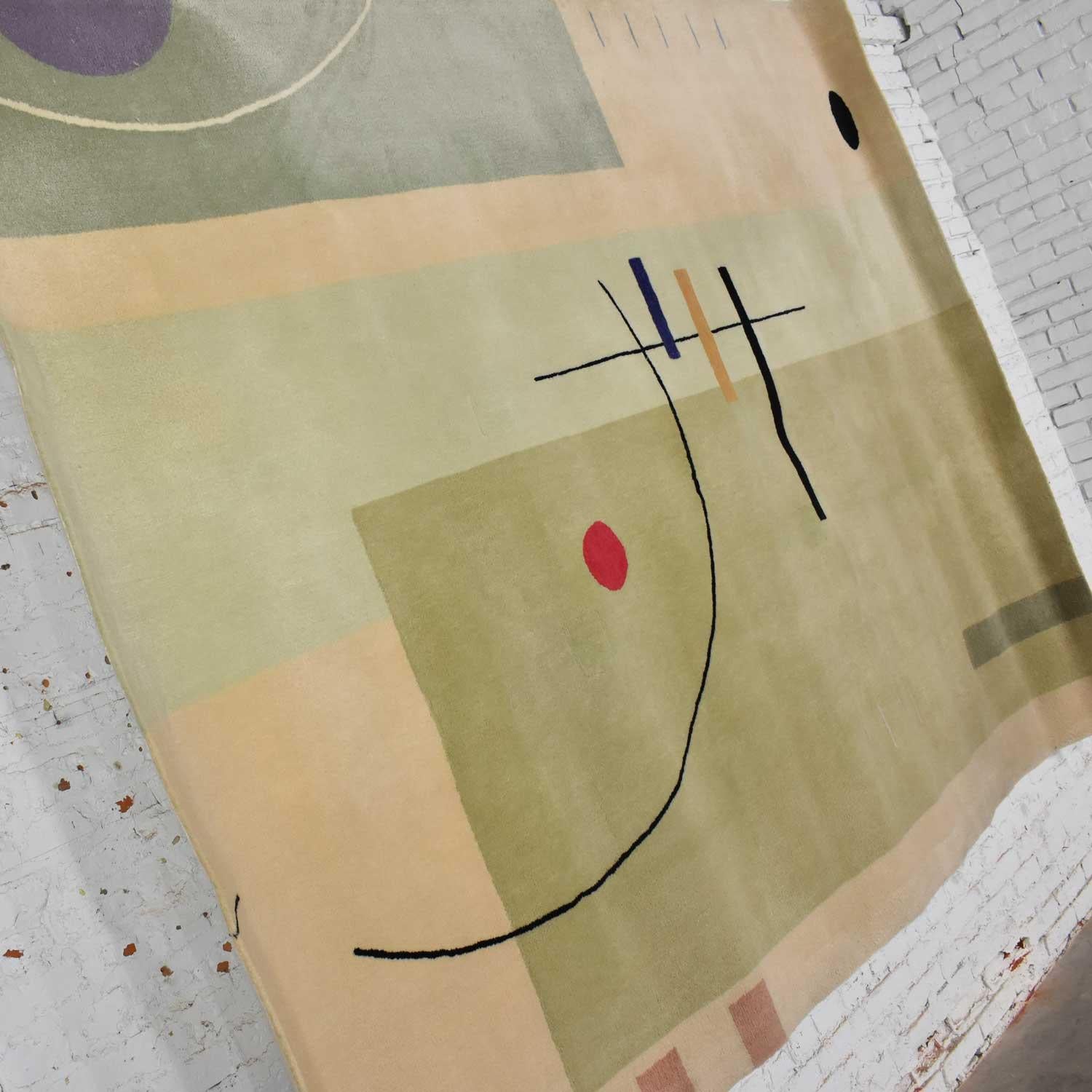 Vintage Modernist Wool Rug by Meinecke Collection Exclusively for Herman Miller 1