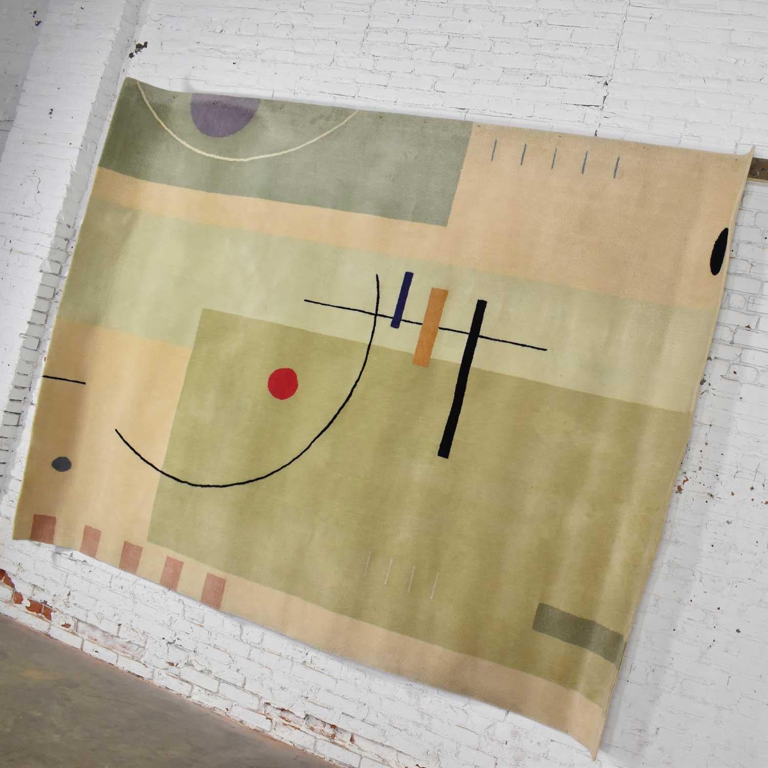 Vintage Modernist Wool Rug by Meinecke Collection Exclusively for Herman Miller 2