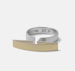 Anillo modernista vintage de plata fabricado en 1998