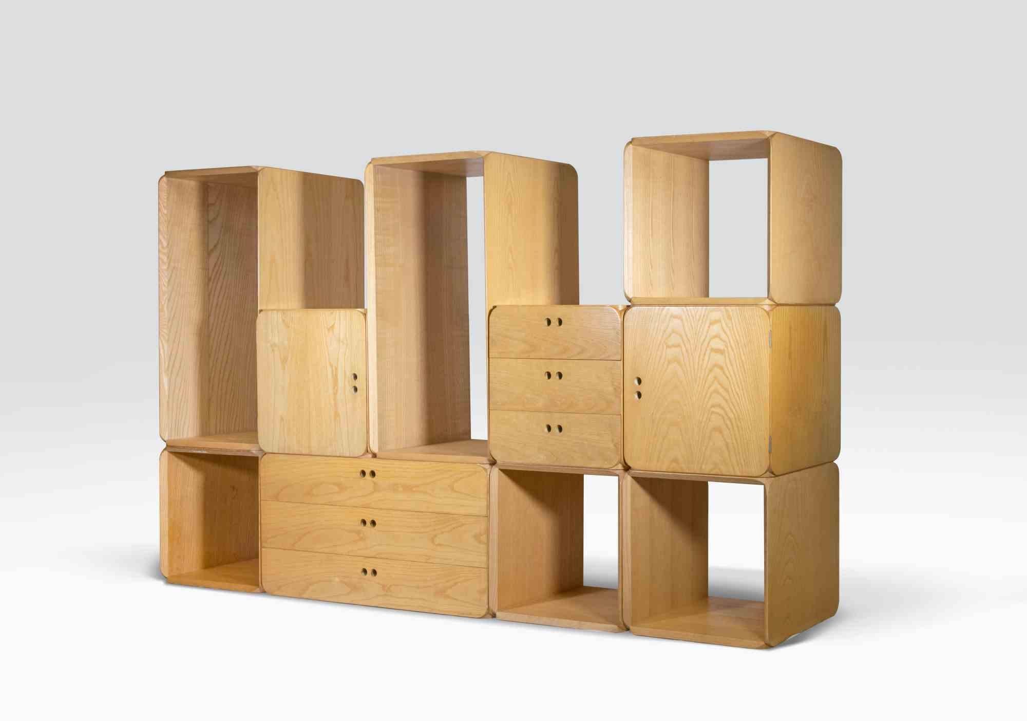Modulares Vintage-Bücherregal „Samara“ von Jan de Vries, Italien, 1970er Jahre 3