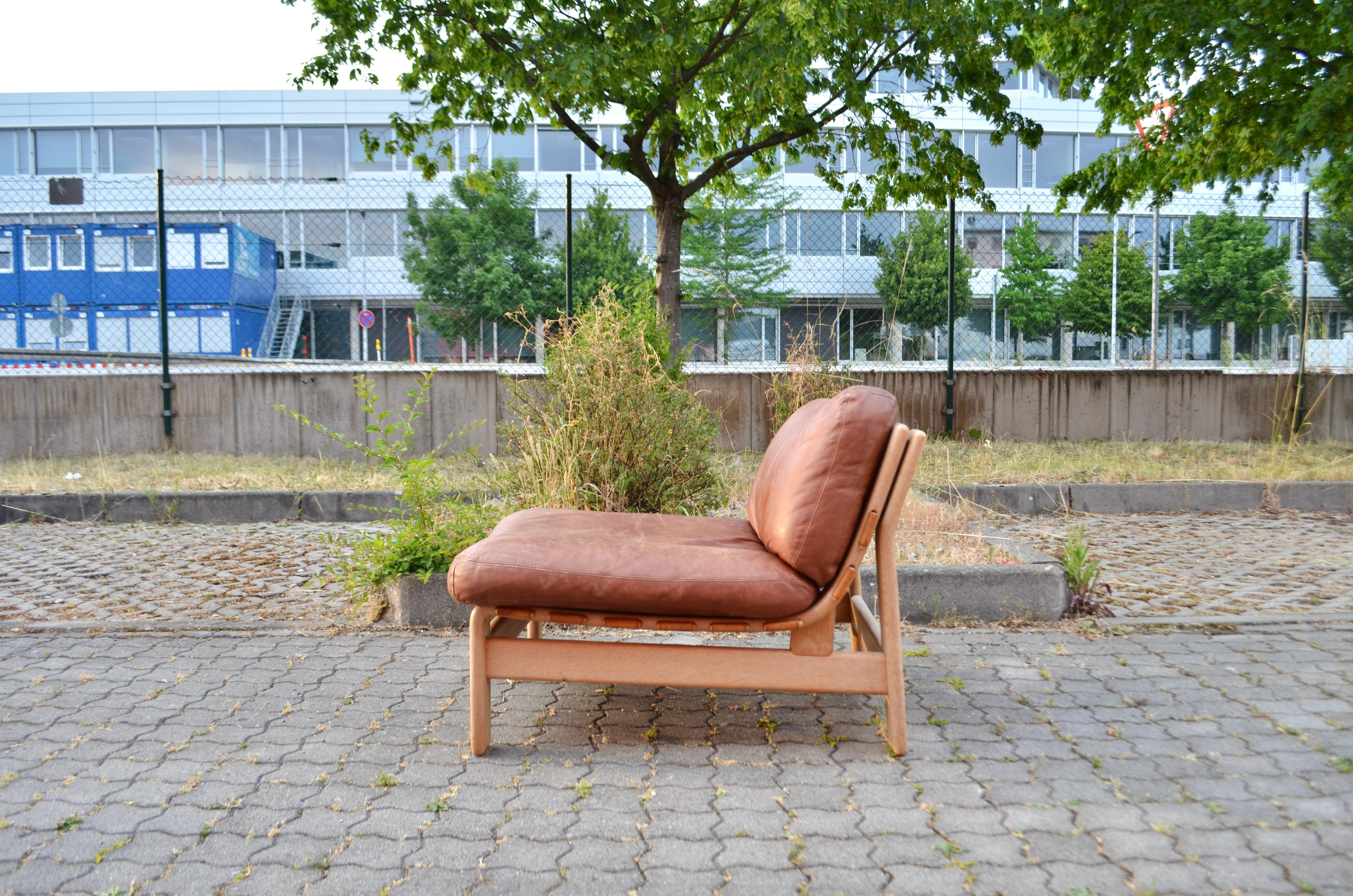 Modulares Cognacfarbenes Sattel-Leder-Sofa, Deutschland Chapo-Ära im Angebot 14