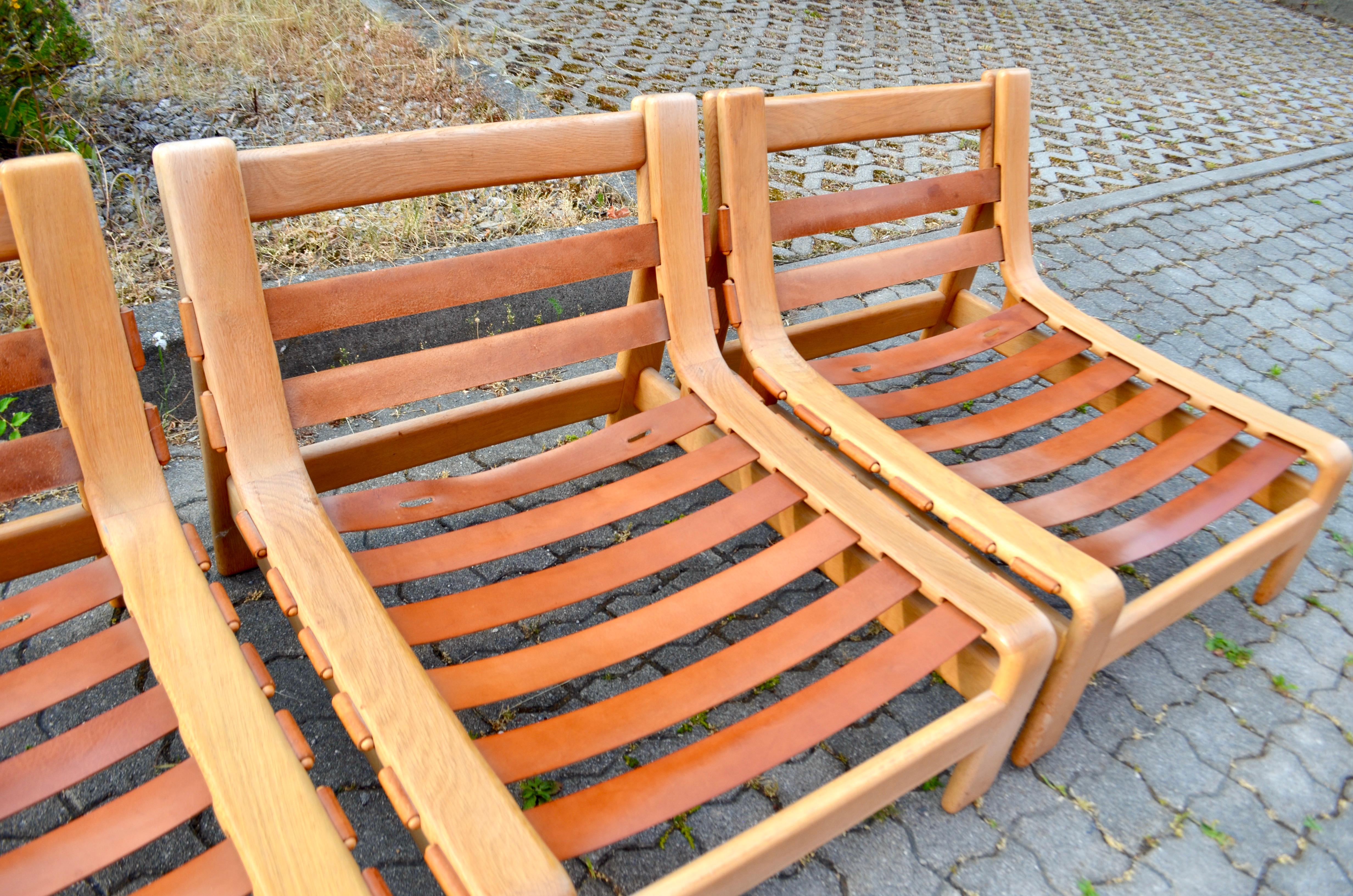 Modulares Cognacfarbenes Sattel-Leder-Sofa, Deutschland Chapo-Ära im Zustand „Gut“ im Angebot in Munich, Bavaria