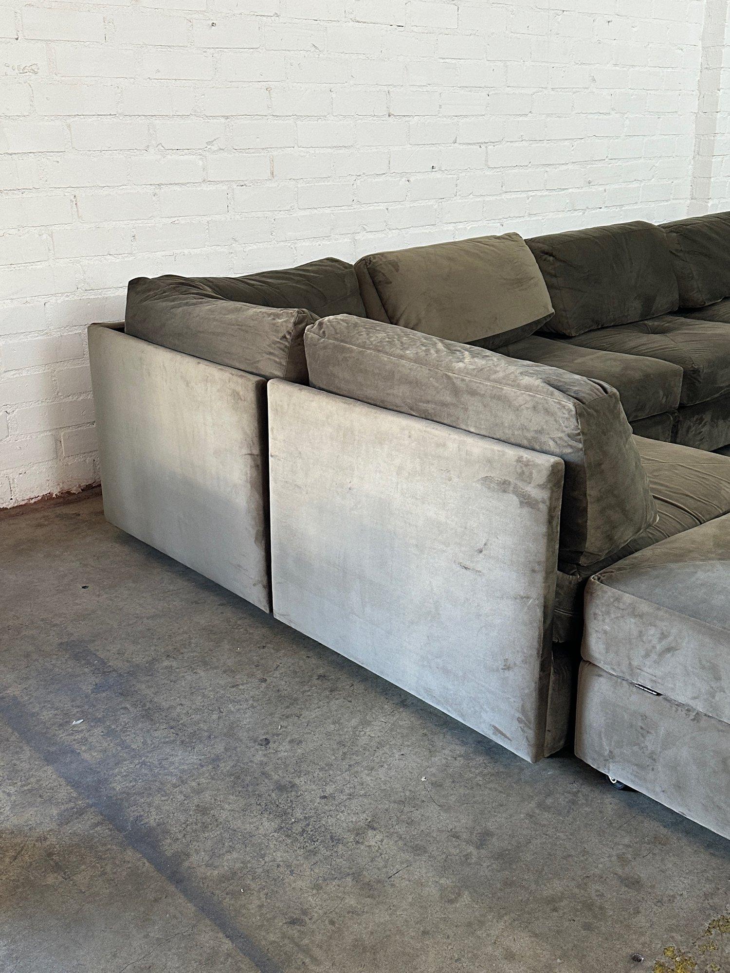 Vintage Modular Eight Piece Sectional For Sale 7