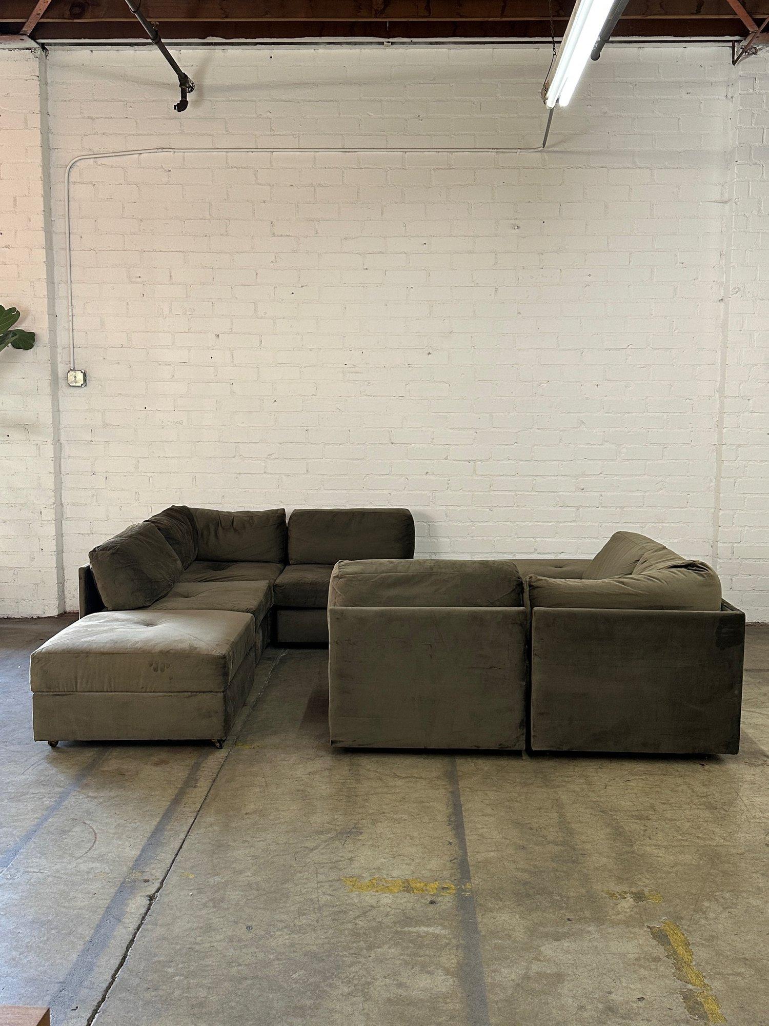 Vintage Modular Eight Piece Sectional For Sale 2