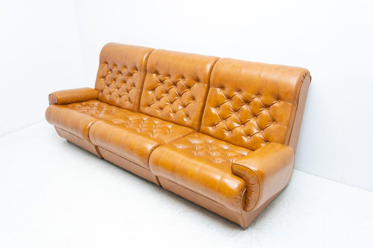 Vintage Modular Leatherette Living Room Set, 1970´s For Sale 10