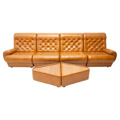 Retro Modular Leatherette Living Room Set, 1970´s