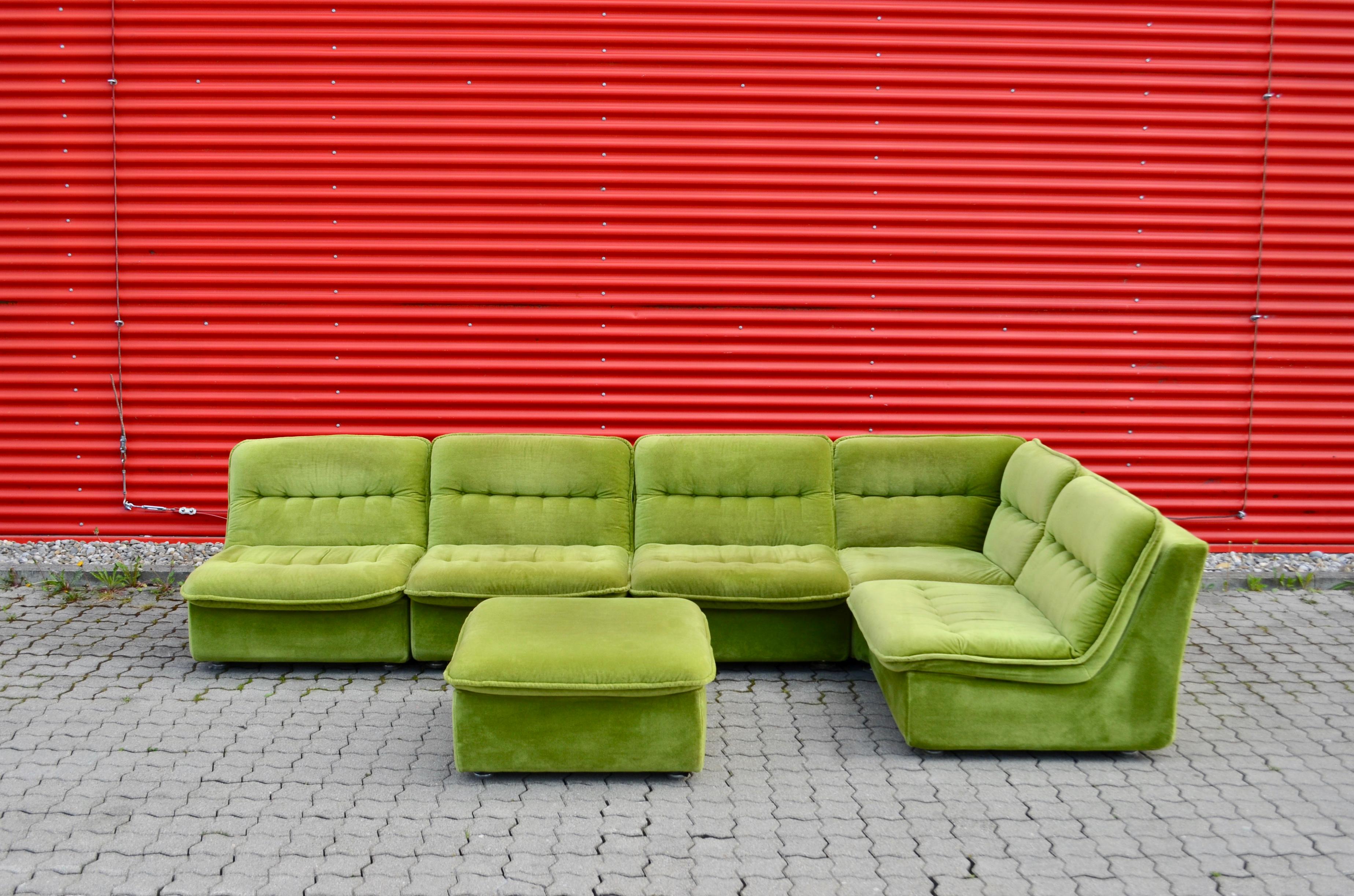 vintage green sectional