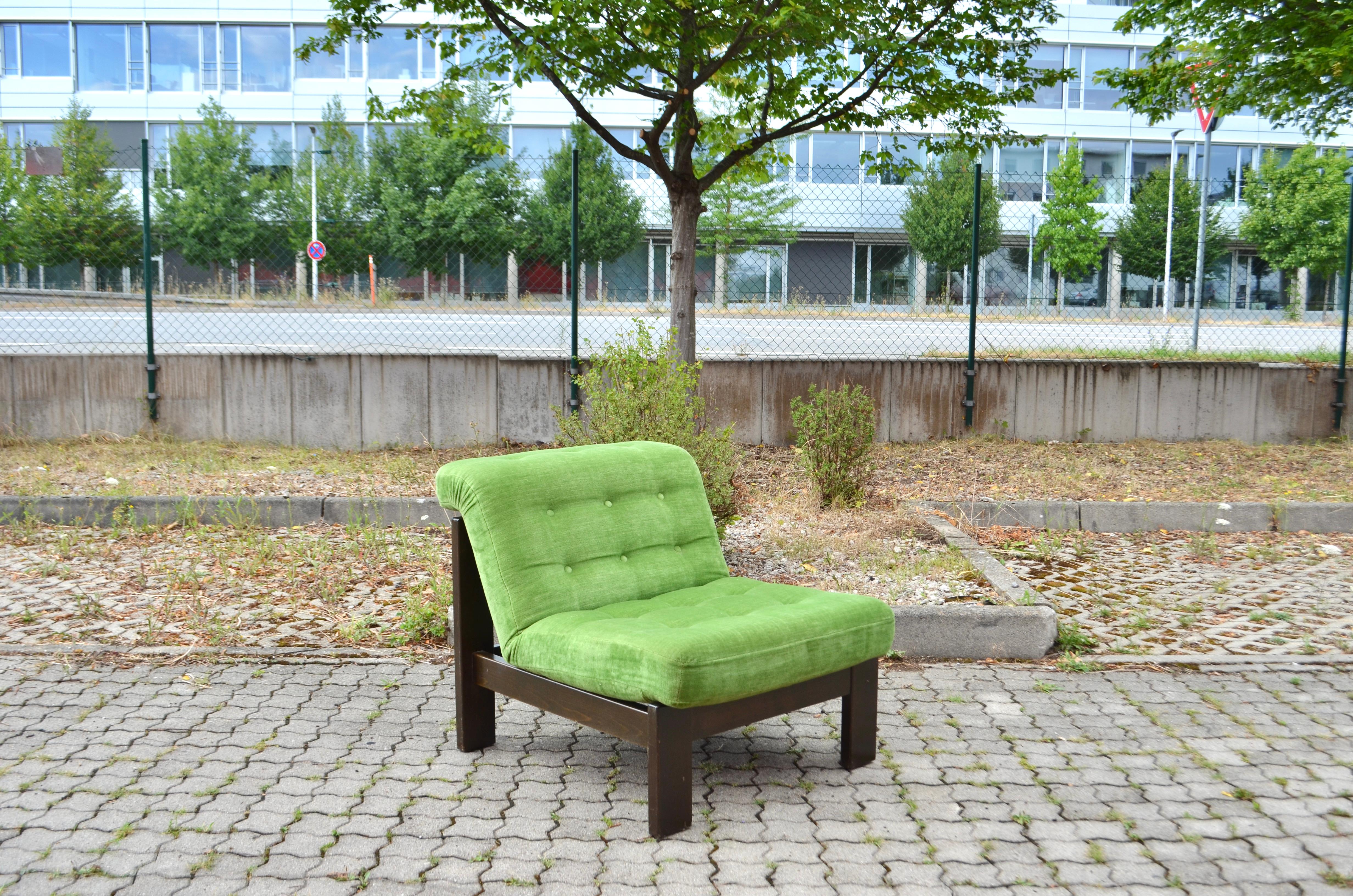 Vintage Modular limegreen Mohair Living Room Suite Sectional Sofa Germany For Sale 5