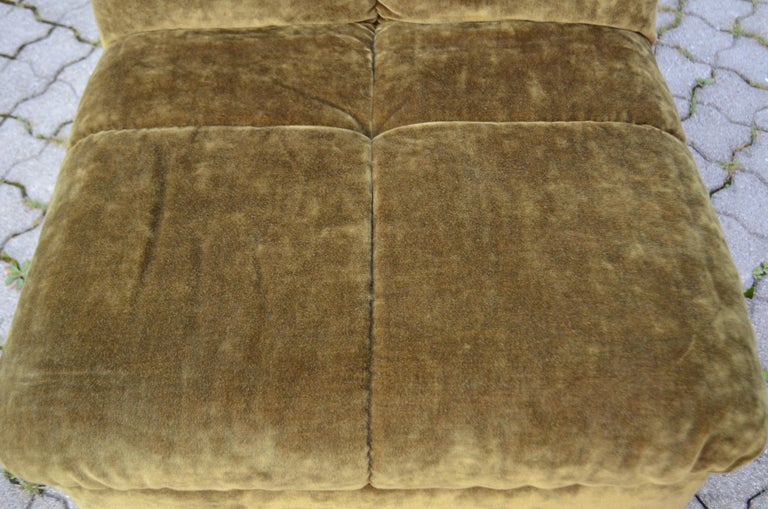 Vintage Modular Moss Green 1970s Sofa Living Room Suite at 1stDibs