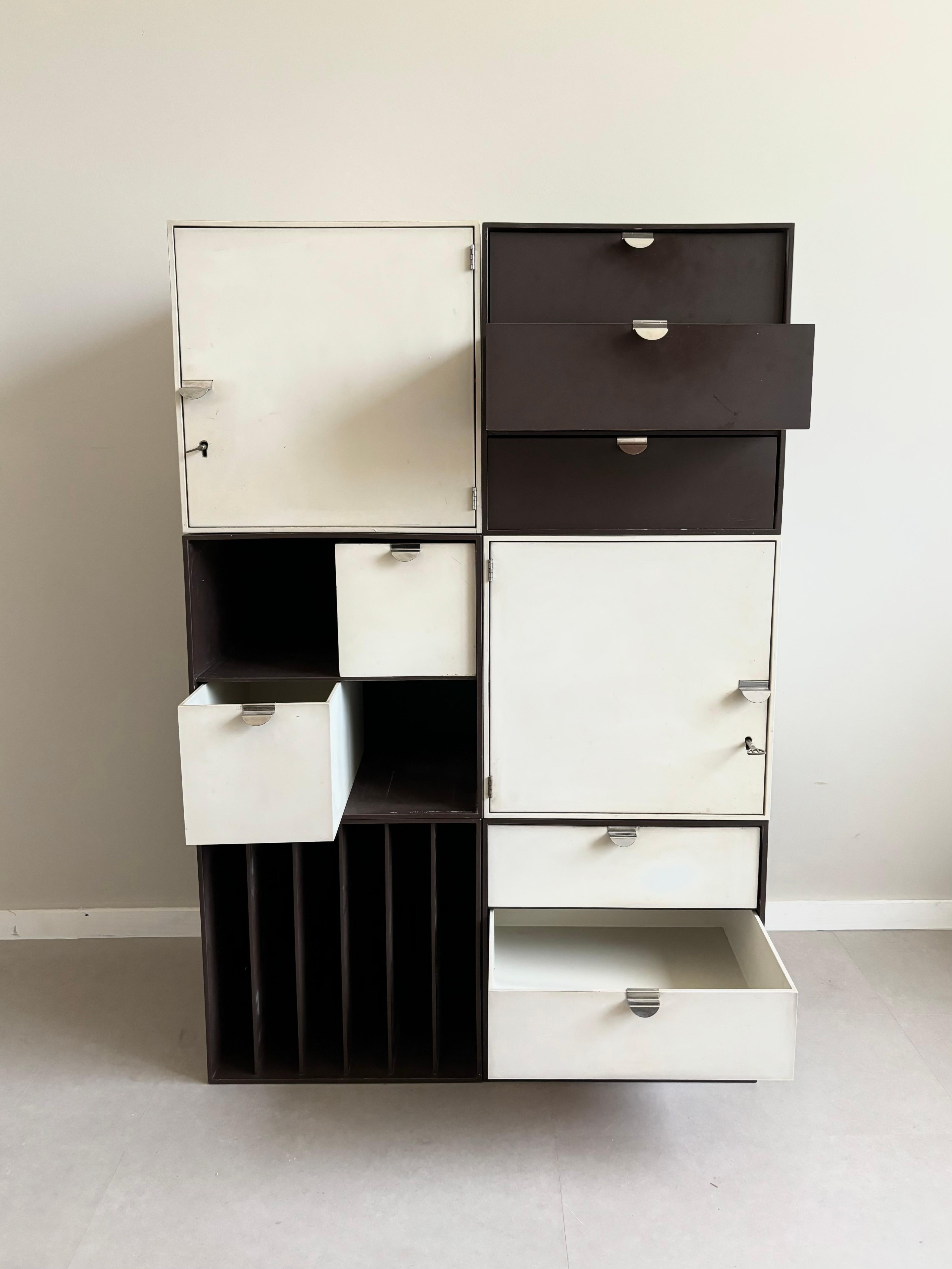 Vintage modular Palaset Palanox storage boxes from Treston Oy, Finland, 1972 For Sale 3