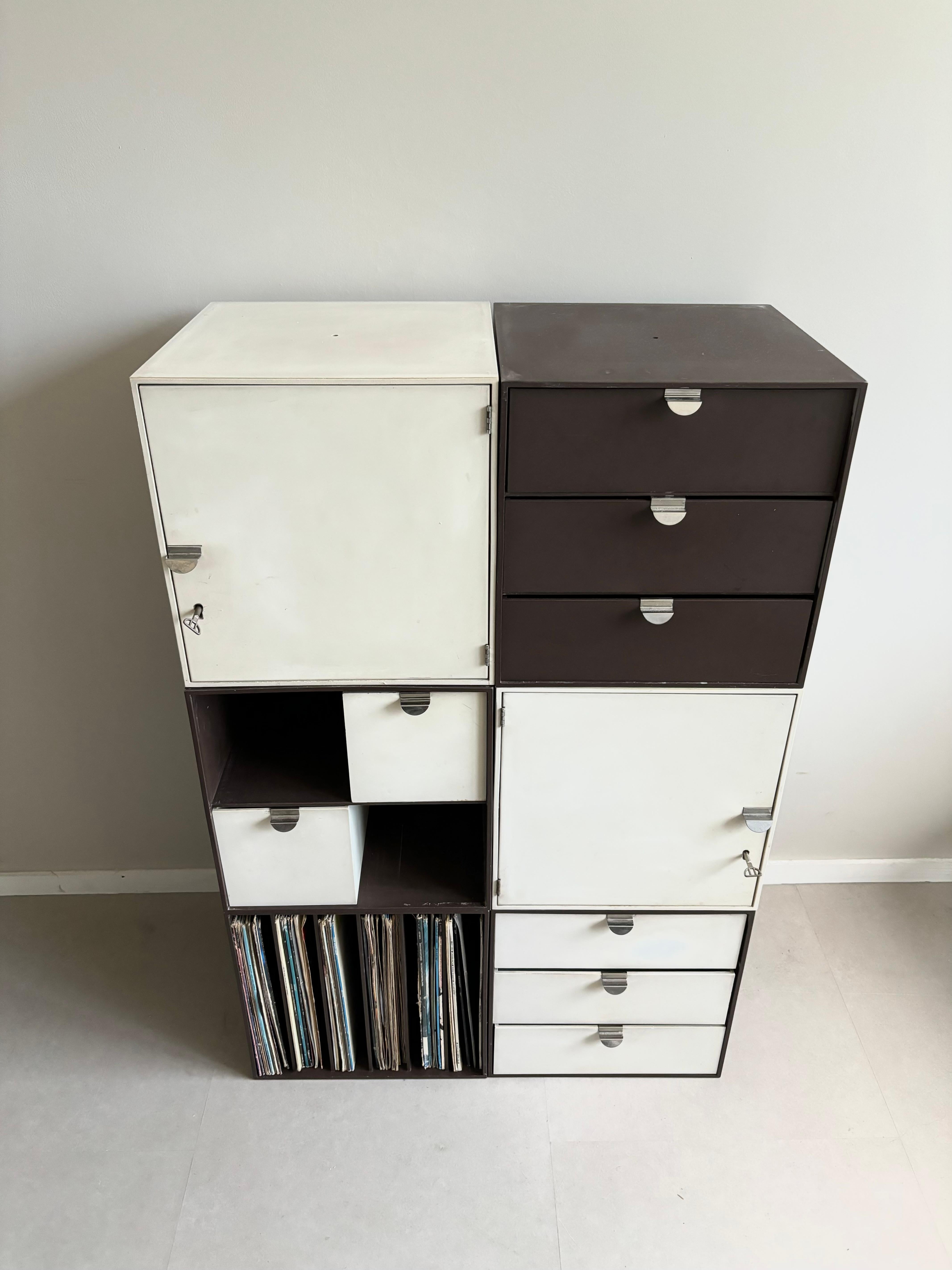 Vintage modular Palaset Palanox storage boxes from Treston Oy, Finland, 1972 For Sale 4