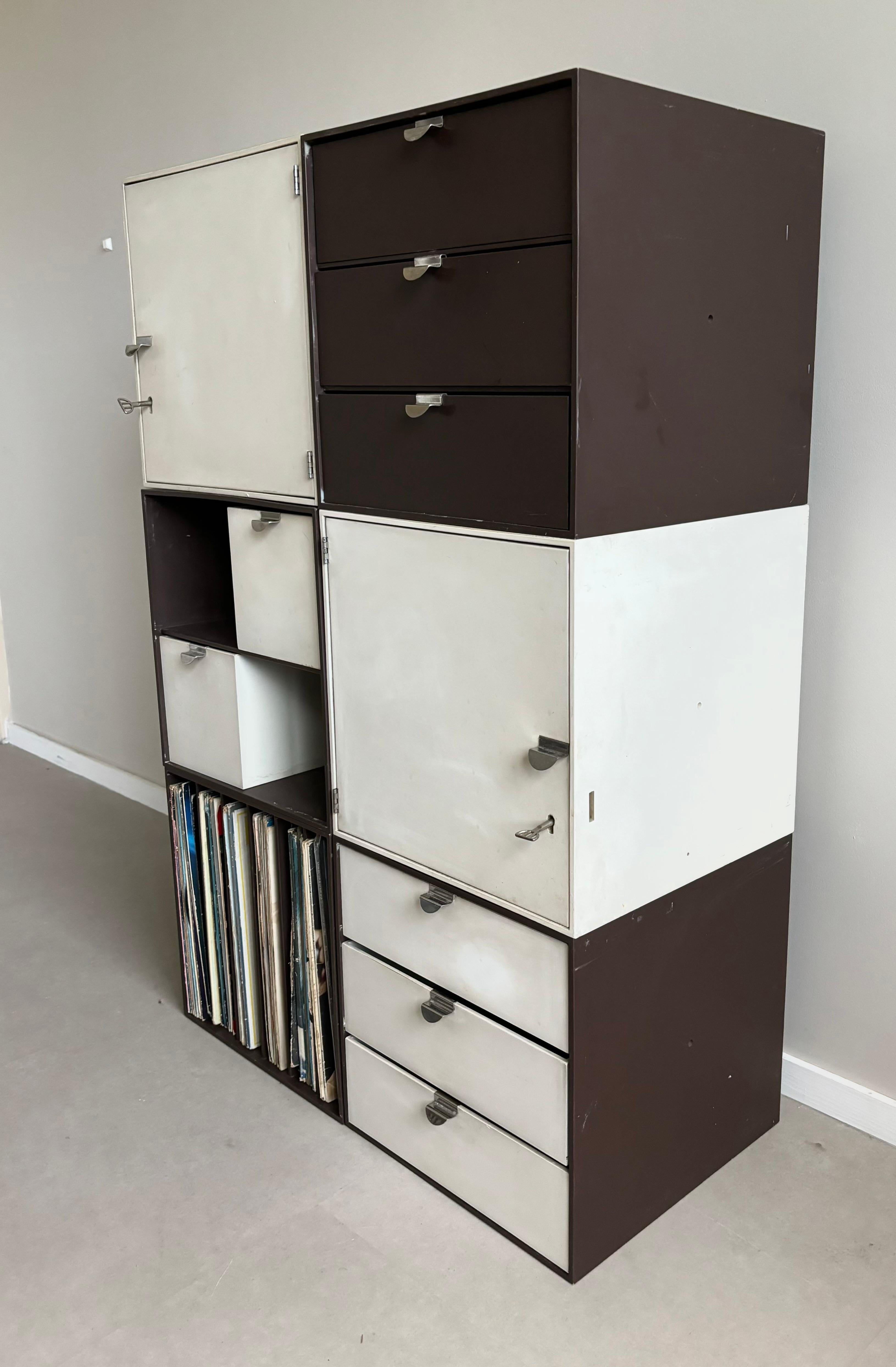 Vintage modular Palaset Palanox storage boxes from Treston Oy, Finland, 1972 For Sale 6