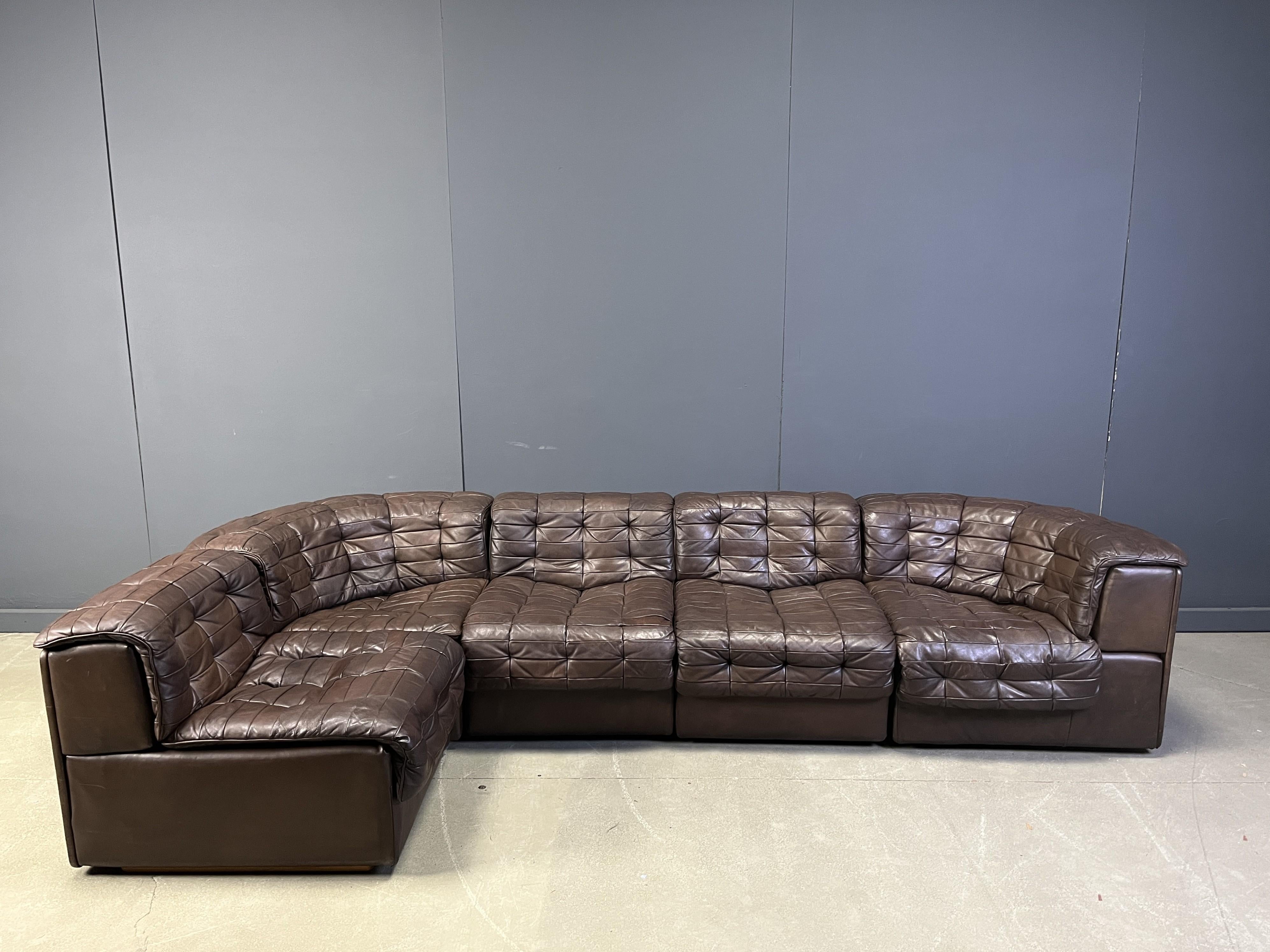 Mid-Century Modern Canapé modulaire patchwork DS11 de Desede, années 1960 en vente