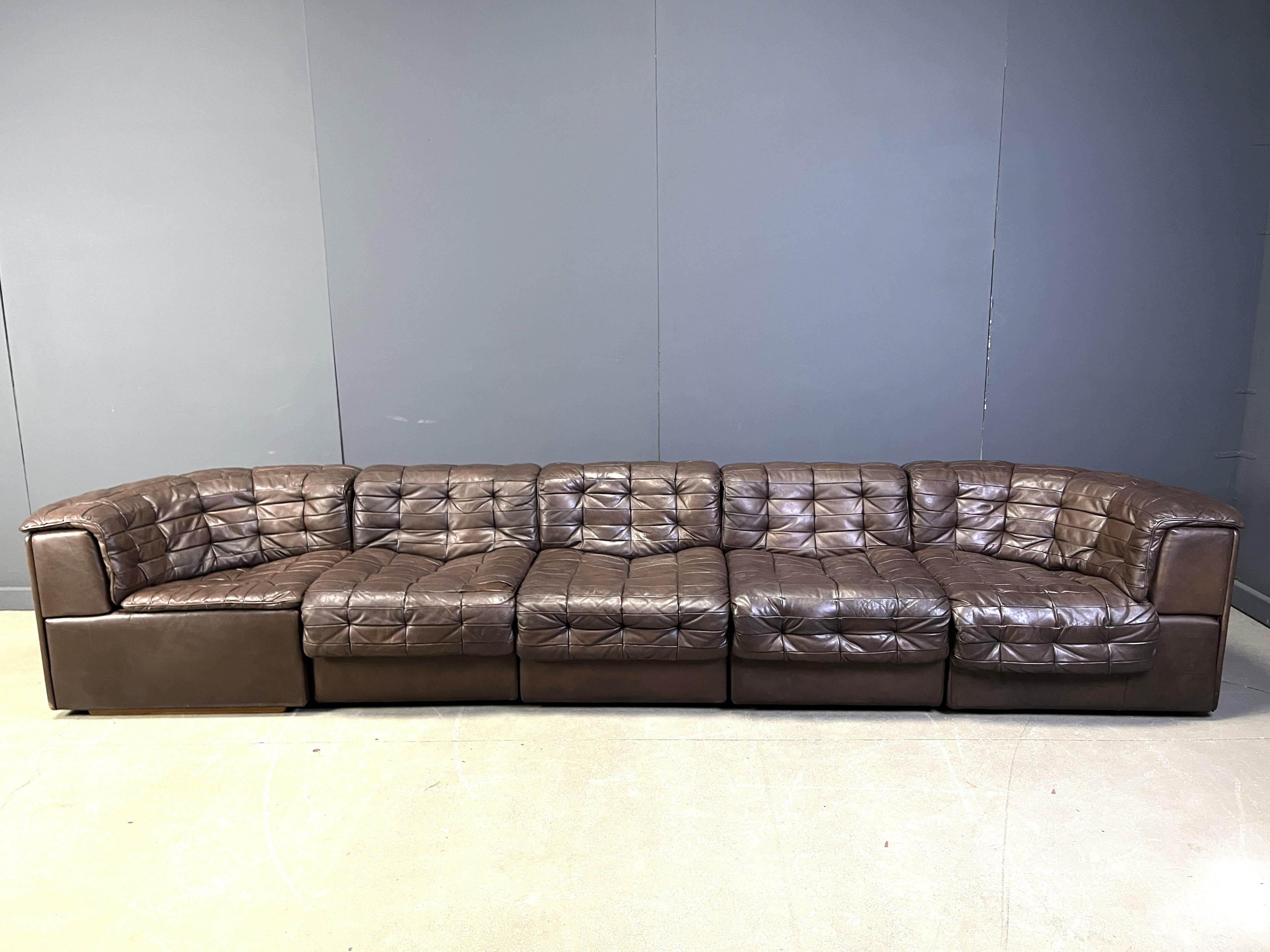 Milieu du XXe siècle Canapé modulaire patchwork DS11 de Desede, années 1960 en vente